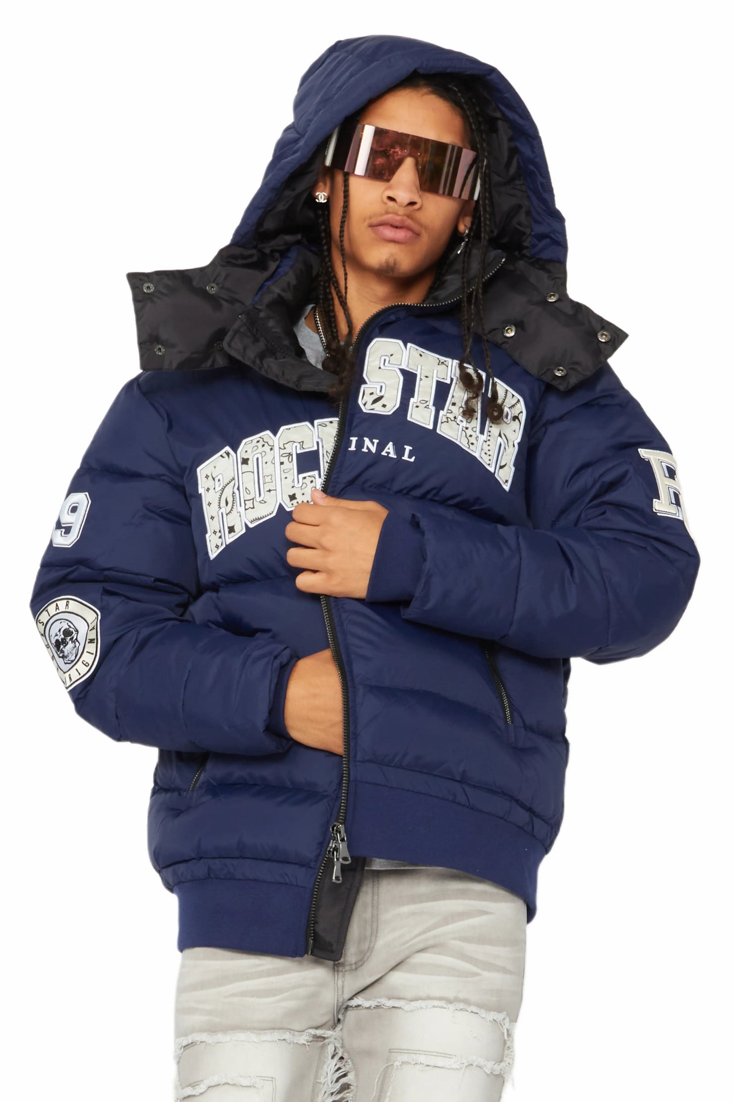 Bronx Navy Heavy Puffer Jacket