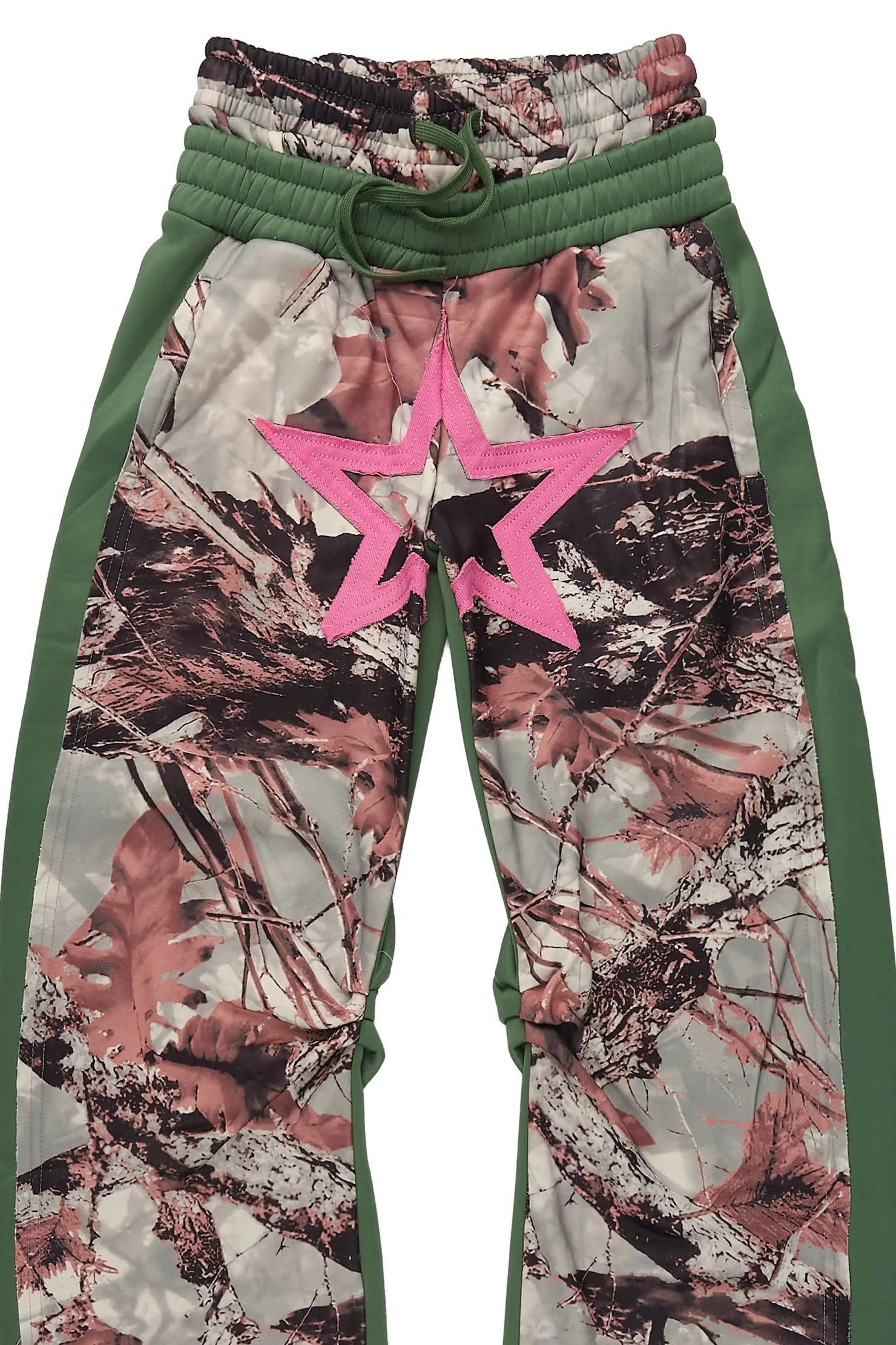 Girls Canaan Tree Camo Double Waisted Baggy Track Pant