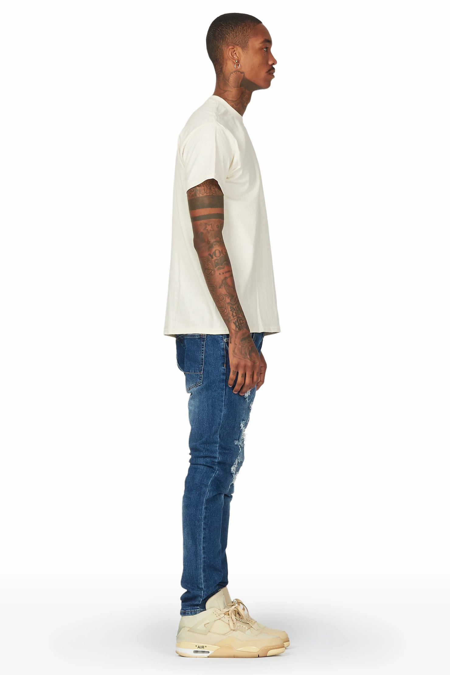 Lake Beige/Black T-Shirt/Slim Fit Jean Bundle