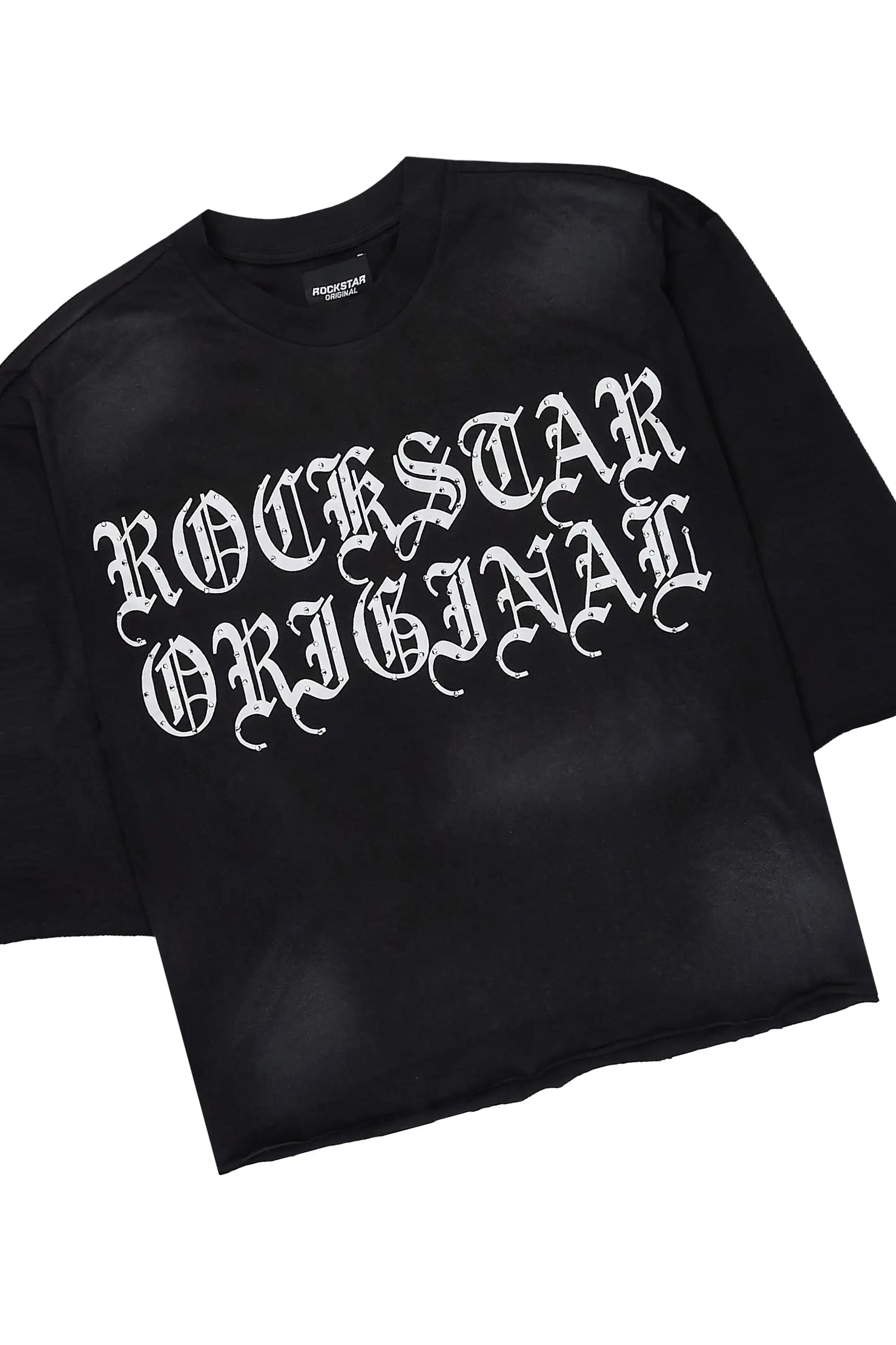Dazzle Black Rhinestone T-Shirt/Short Set