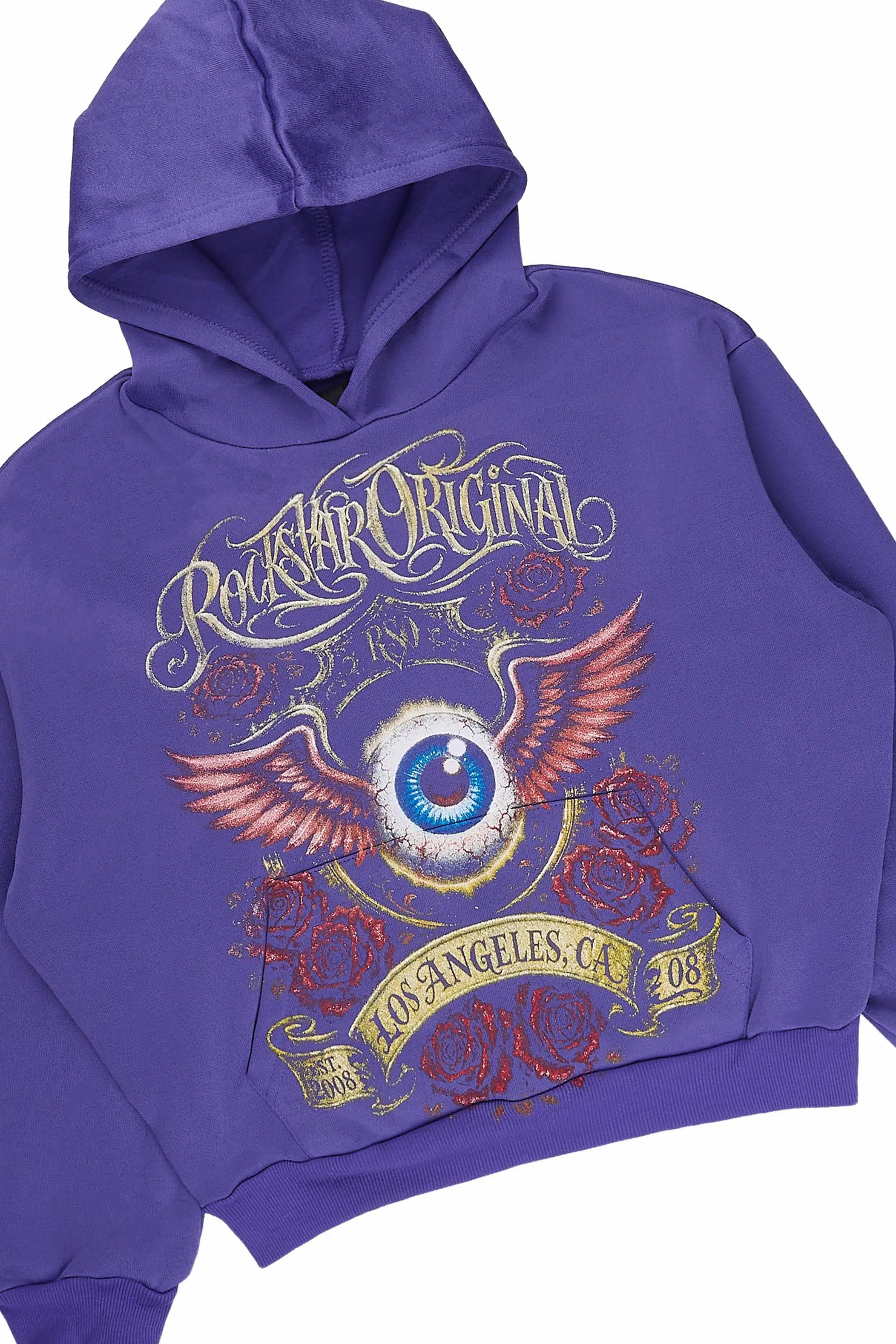 Girls Palady Purple Hoodie Track Set