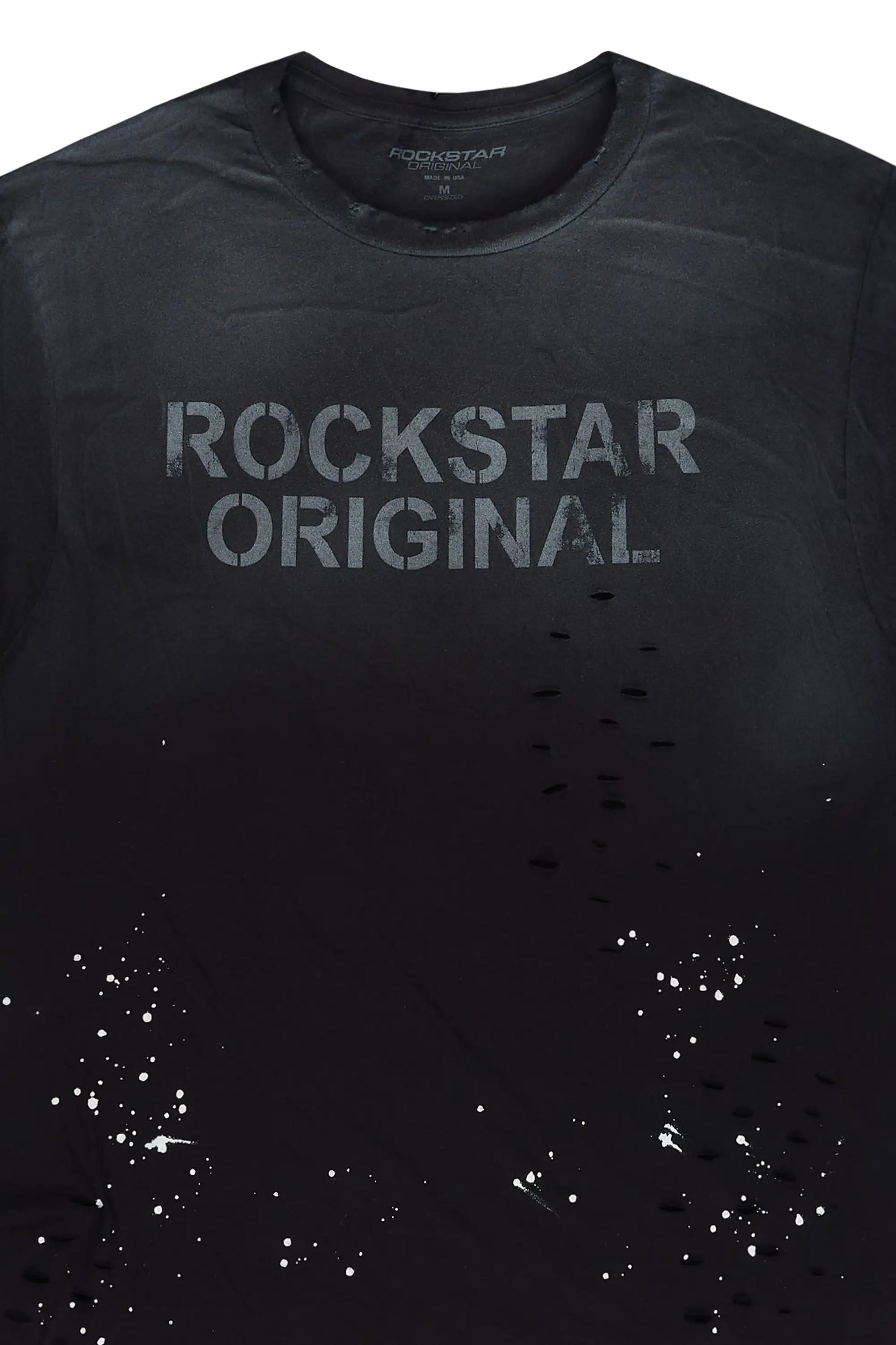 Reign Black/Black Oversized Graphic T-Shirt
