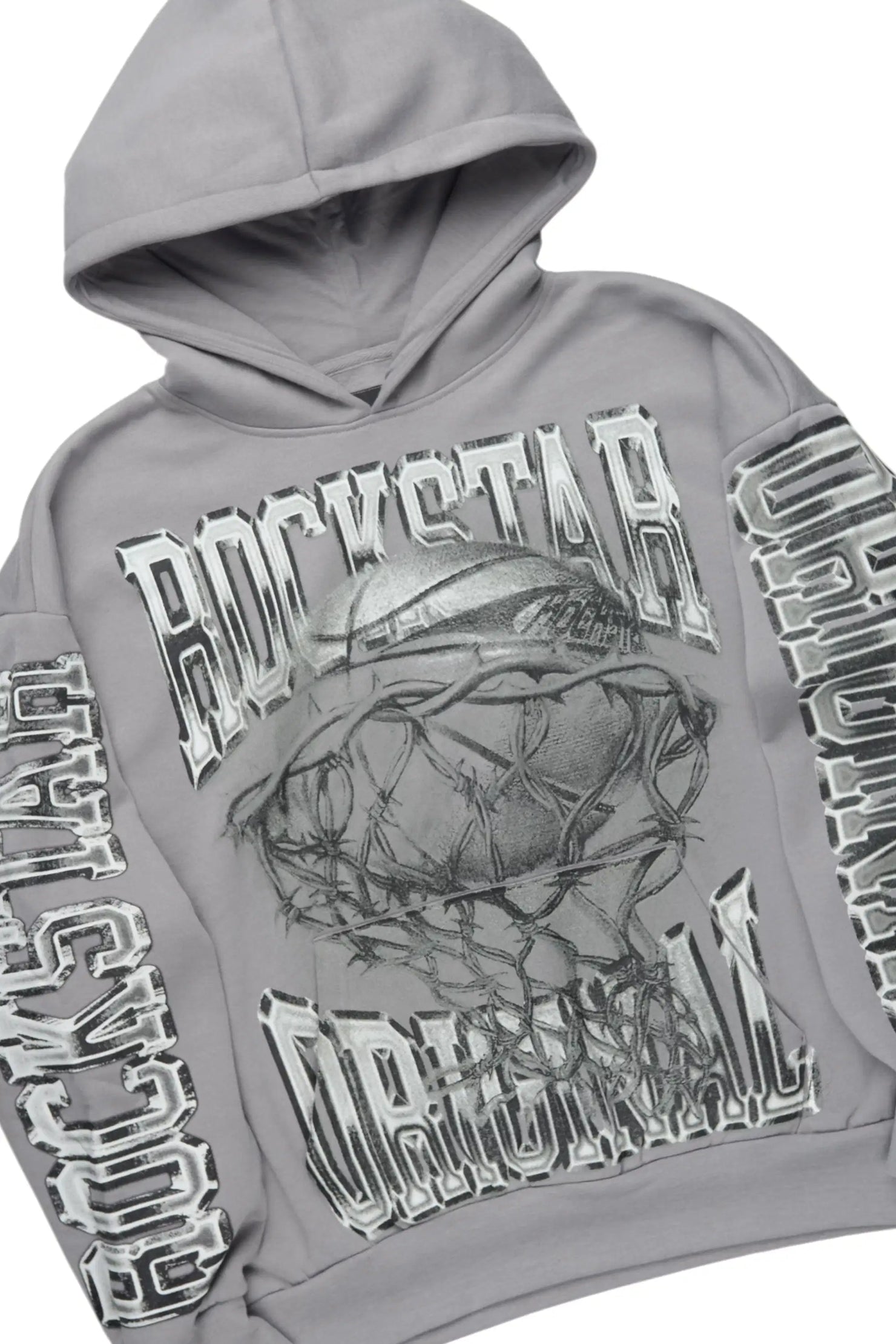 Rleague Grey Hoodie/Baggy Pant Track Set