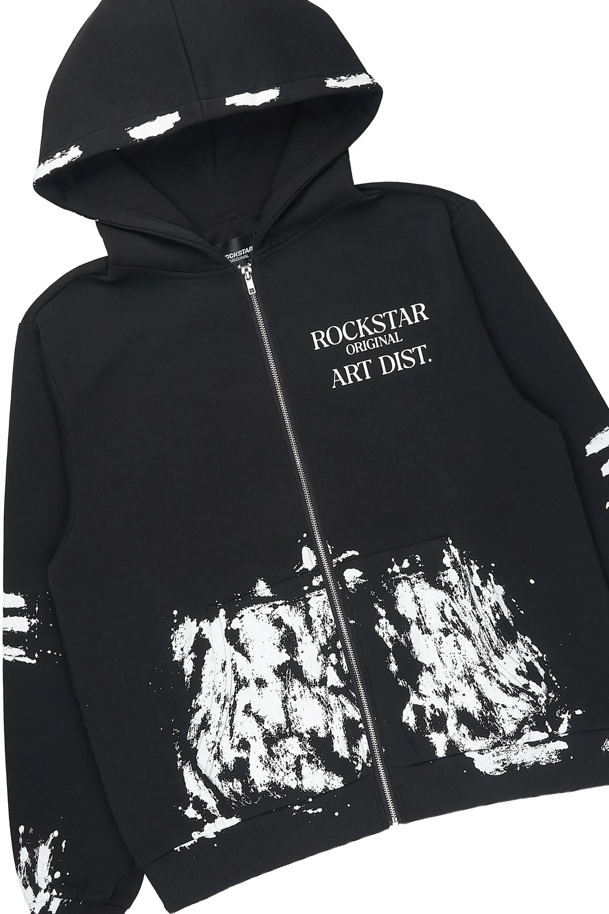 Filip Black Zip Up Hoodie/Stacked Track Set