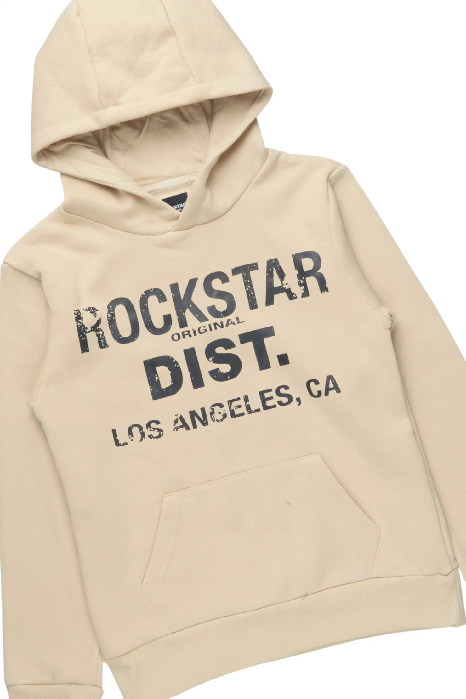 Boys Lake Beige Hoodie & Starlane Tint Stacked Flare Jean Set