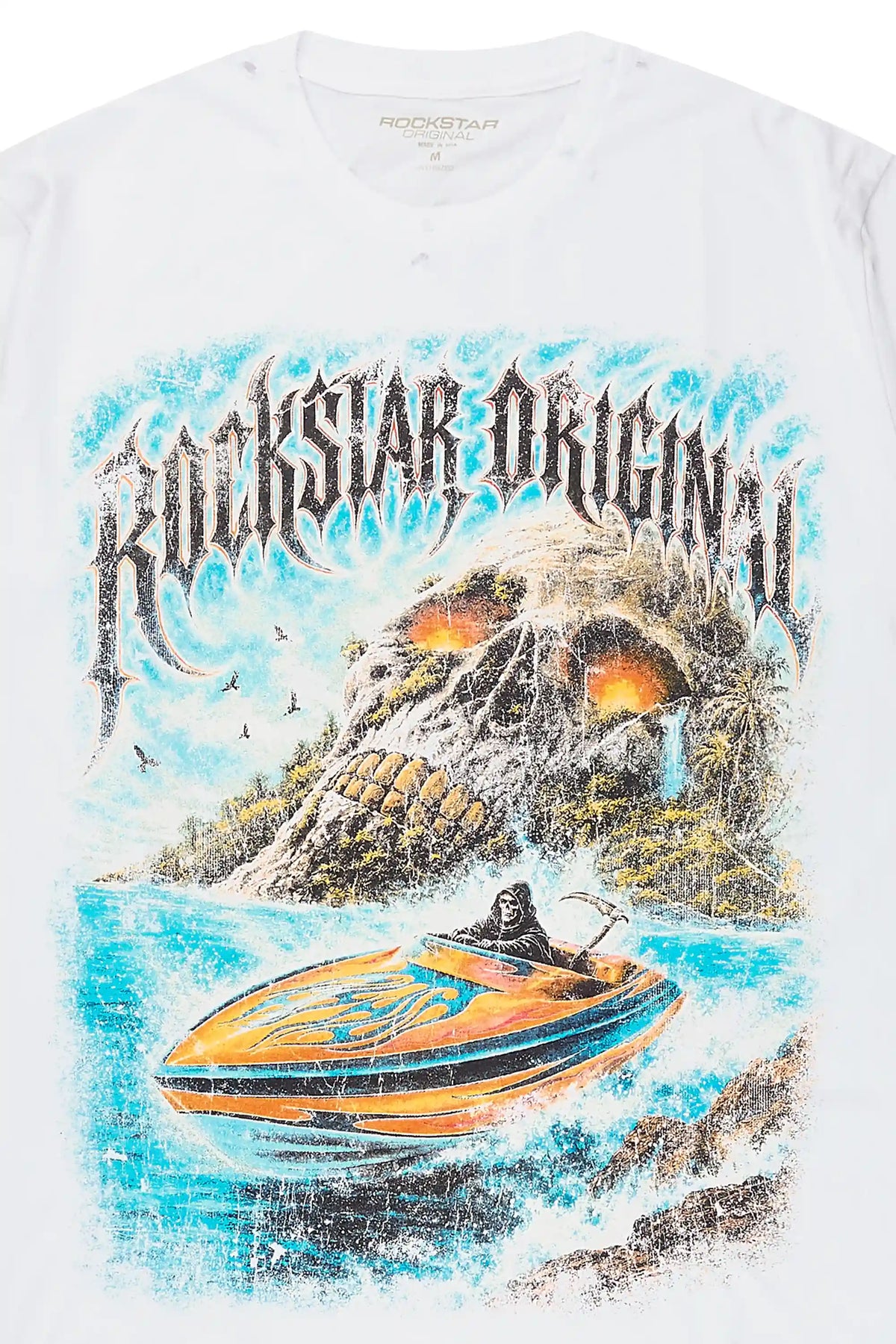 Bastien White Oversized Graphic T-Shirt