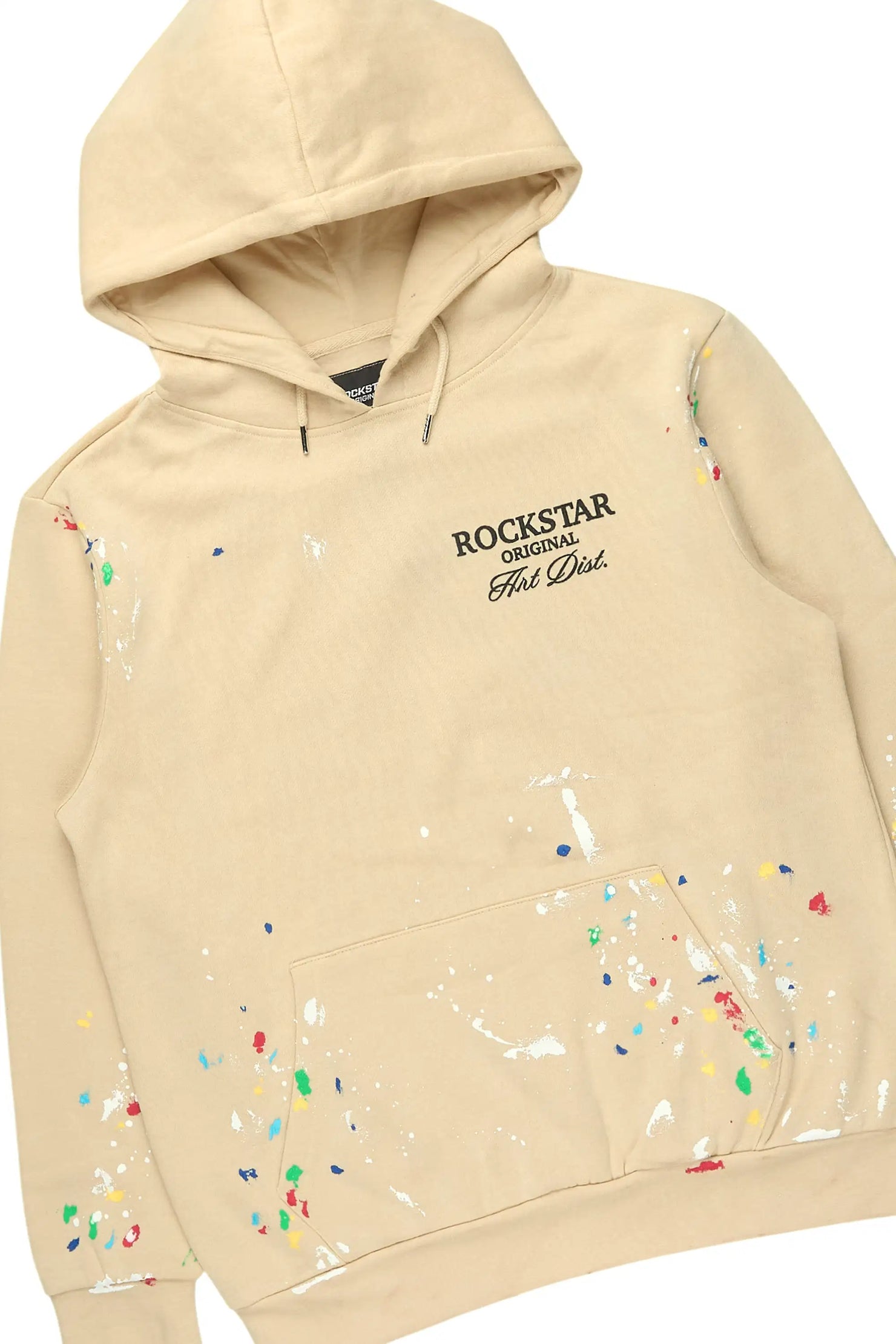 Art Dist 2.0 Beige/Multi Hoodie/Stacked Flare Track Set