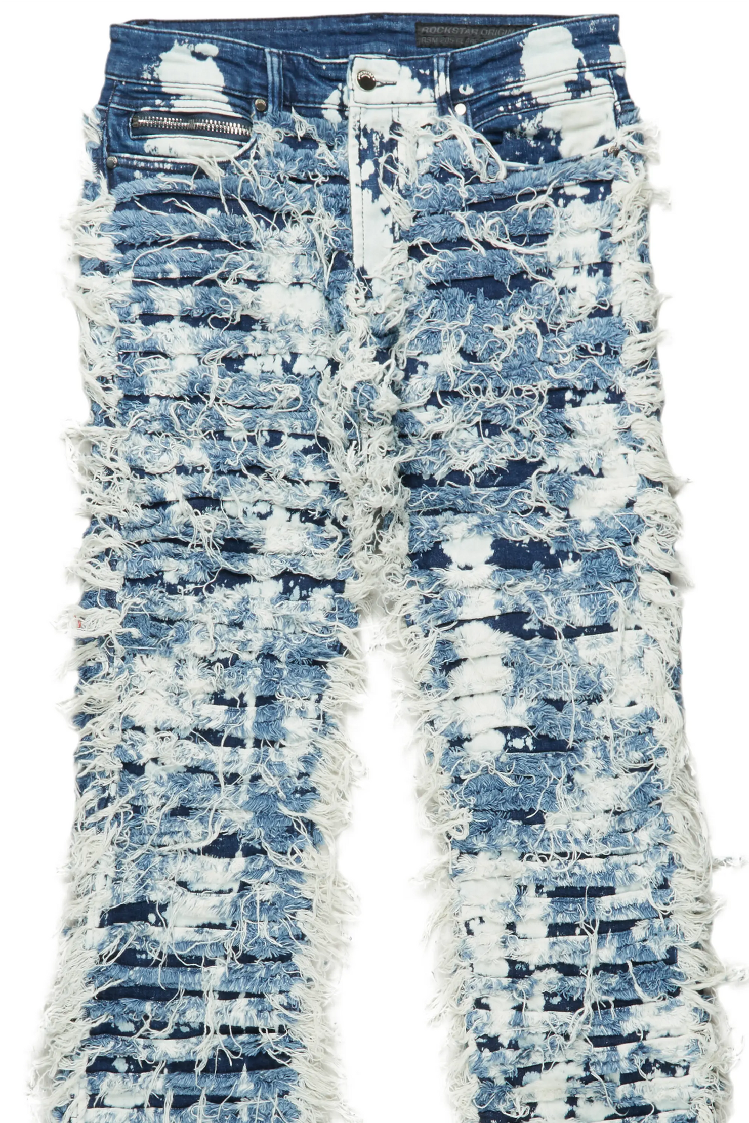 Bossko Blue Stacked Flare Jean