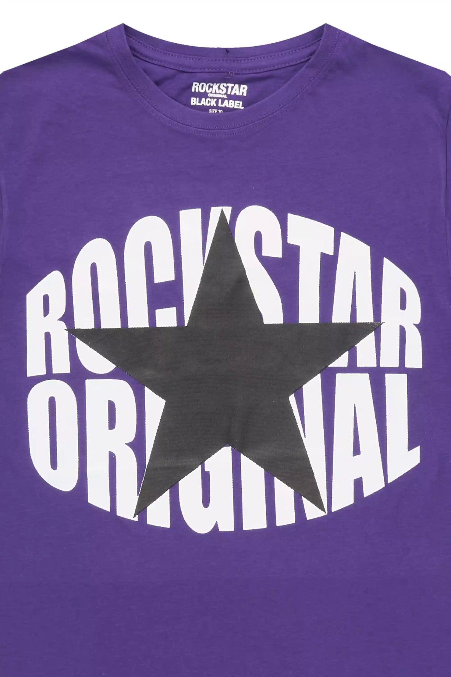 Boys Ezra 2.0 Purple/Black Graphic T-Shirt