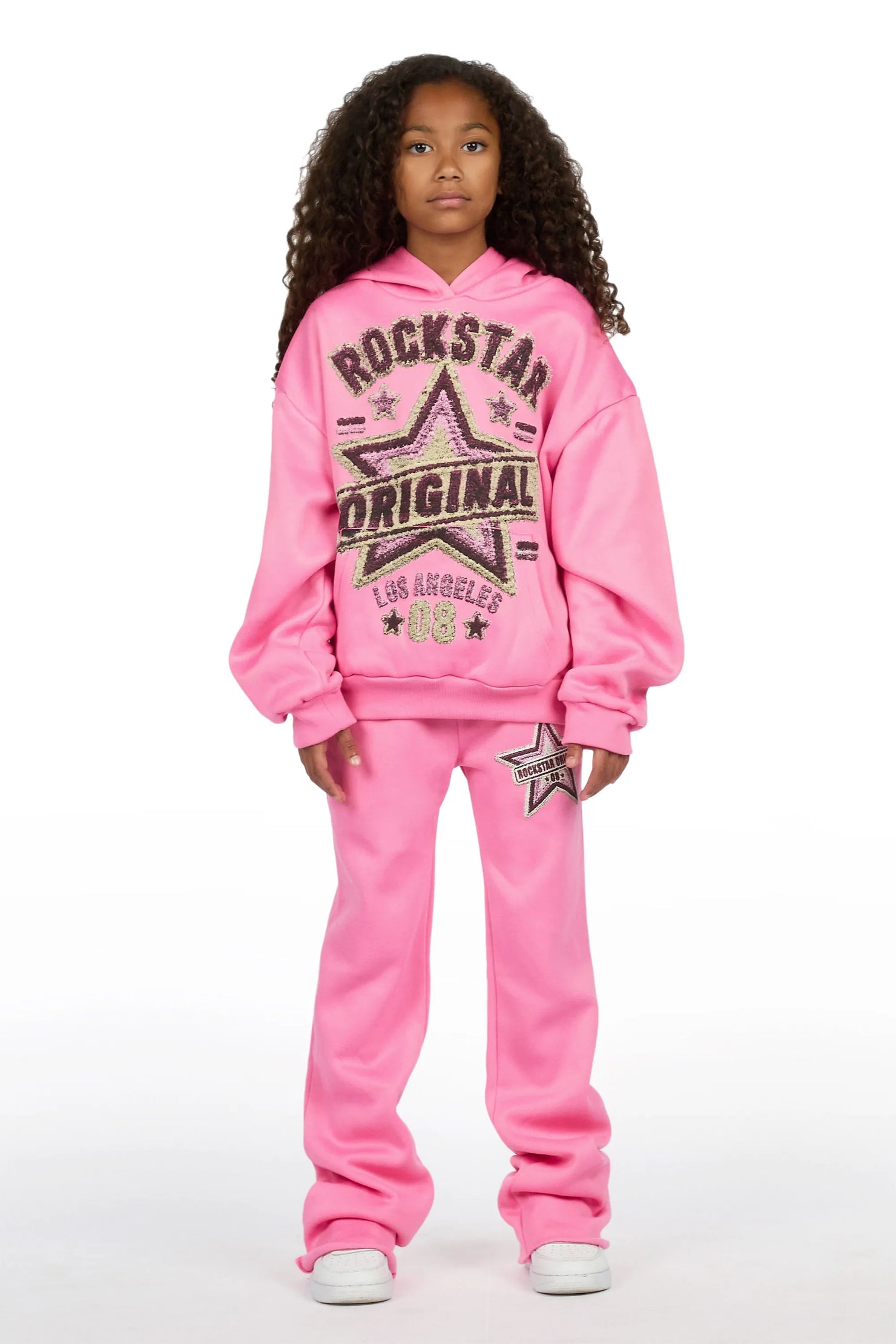 Girls Basiliskie Bubblegum Hoodie Track Set