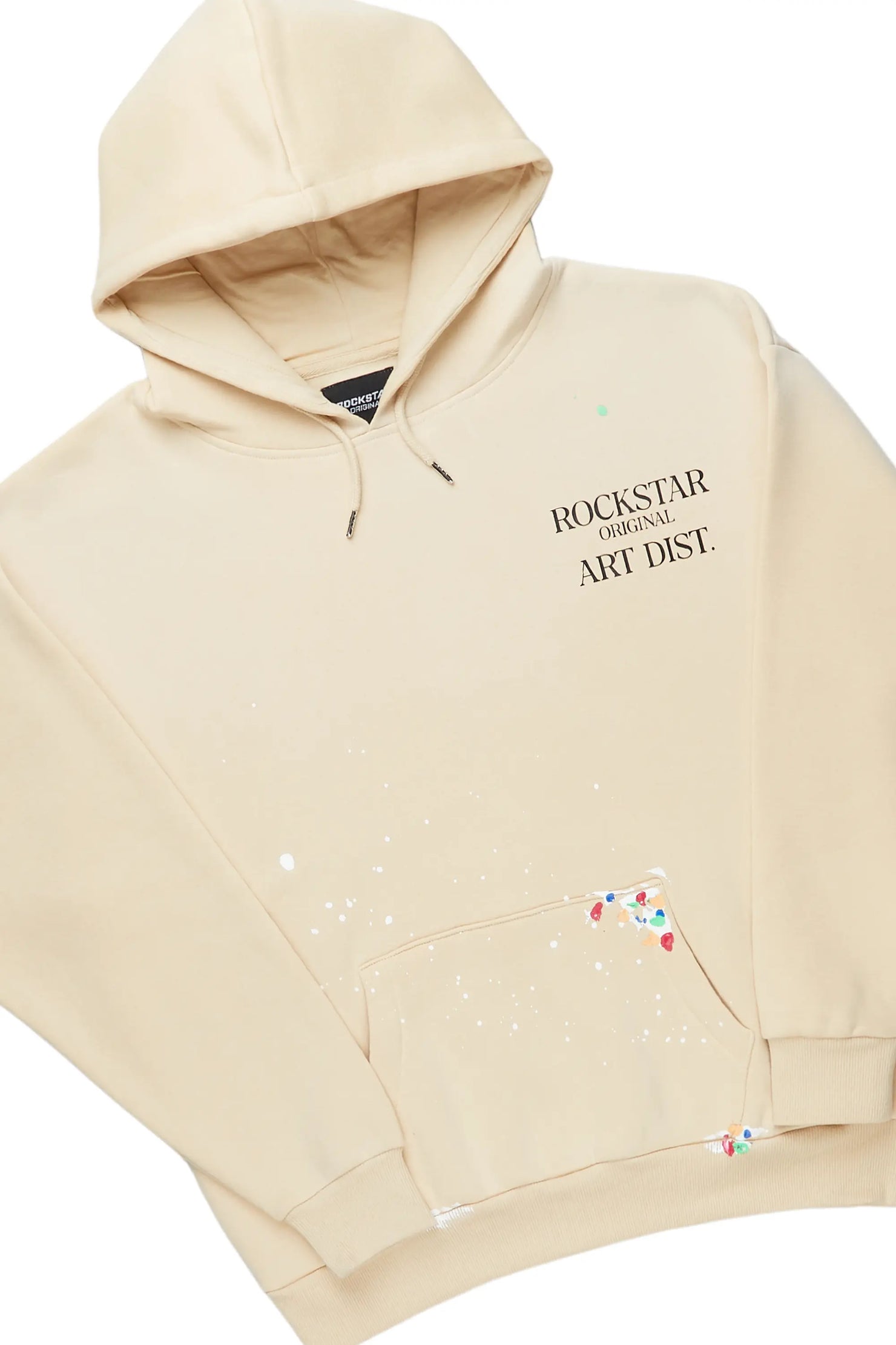 Rockstar Art Dist. Beige Relaxed Fit Track Set