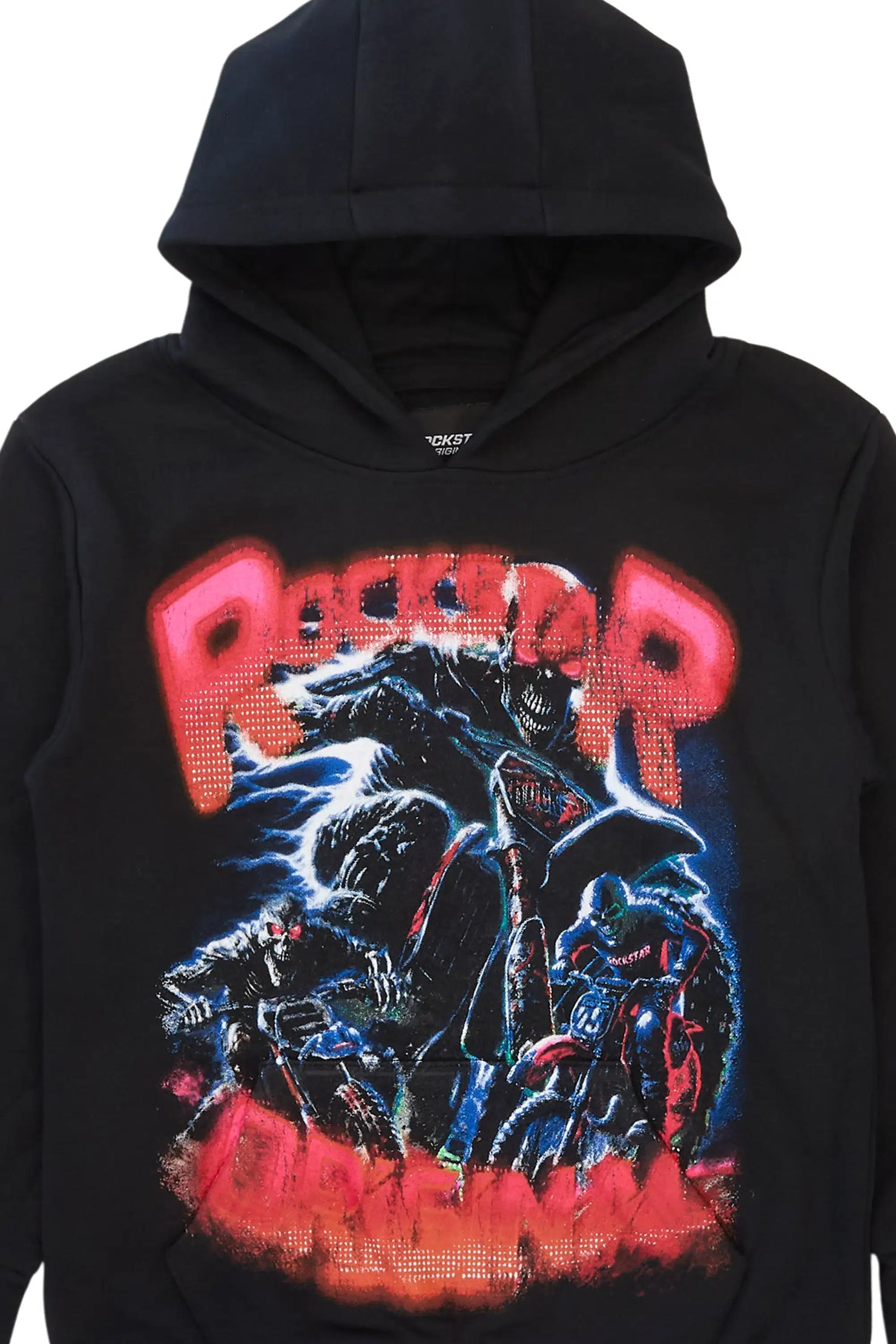 Boys Trenzo Black/Multi Graphic Hoodie