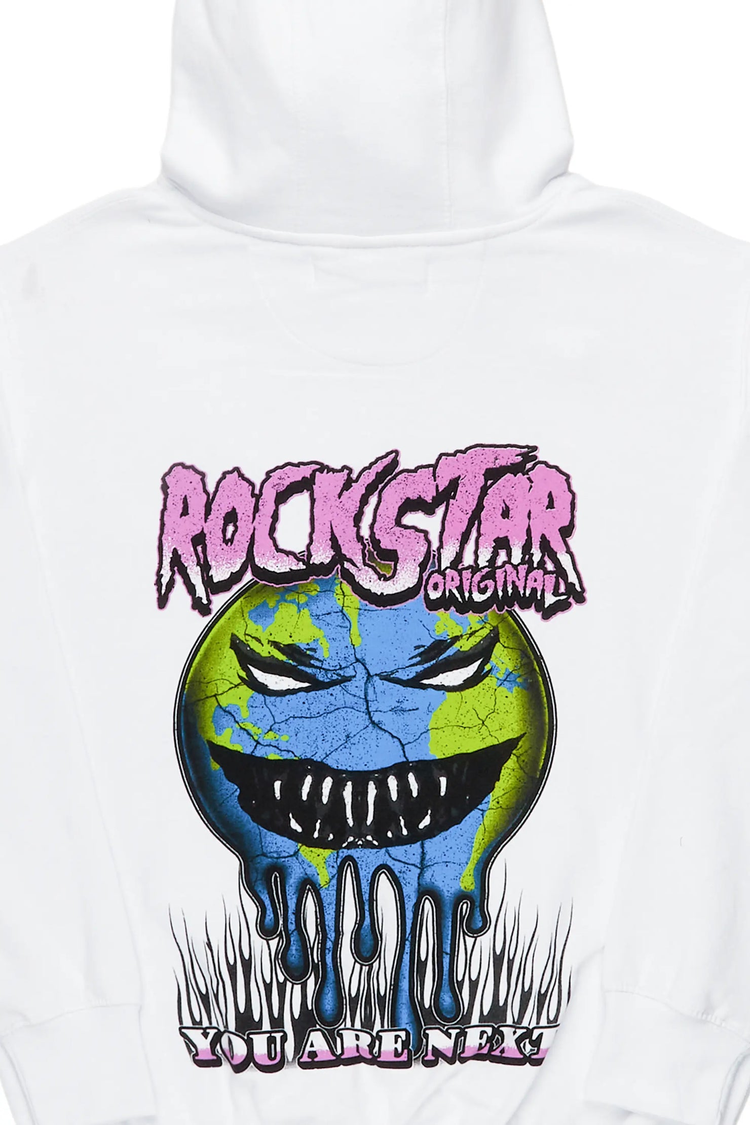 Krupshin White Graphic Hoodie