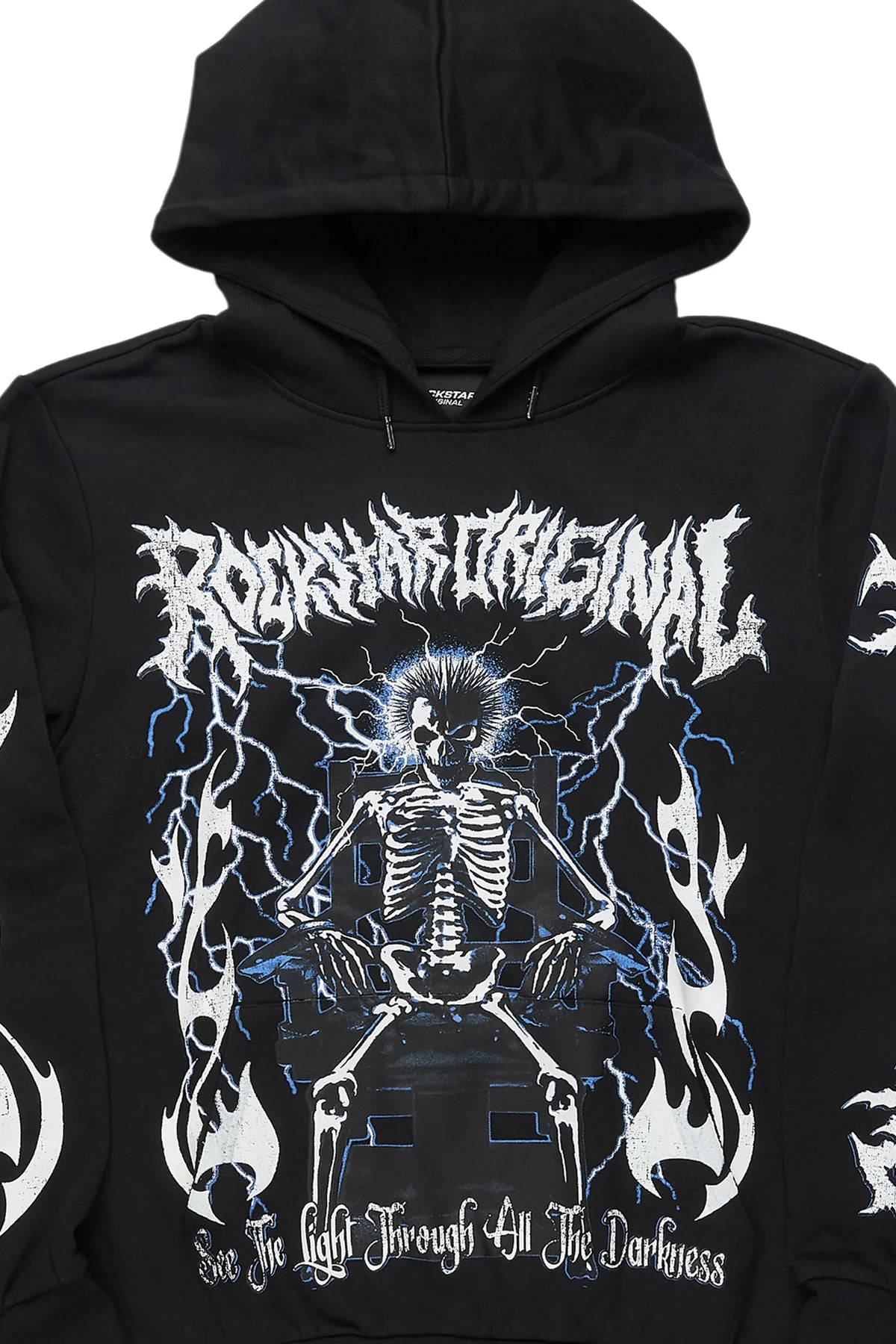 Deathrow Black Graphic Hoodie