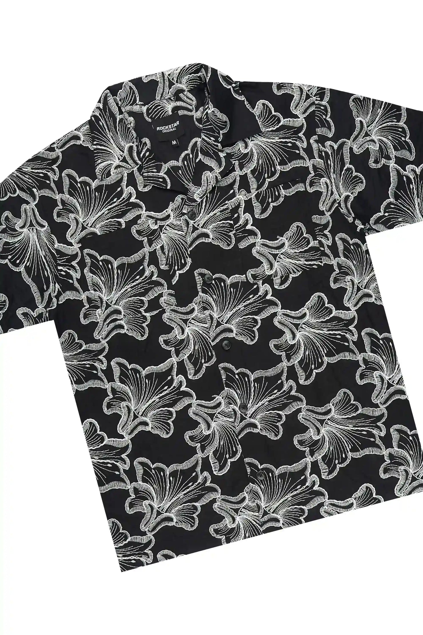 Phineas Black Button Down Shirt/Short Set