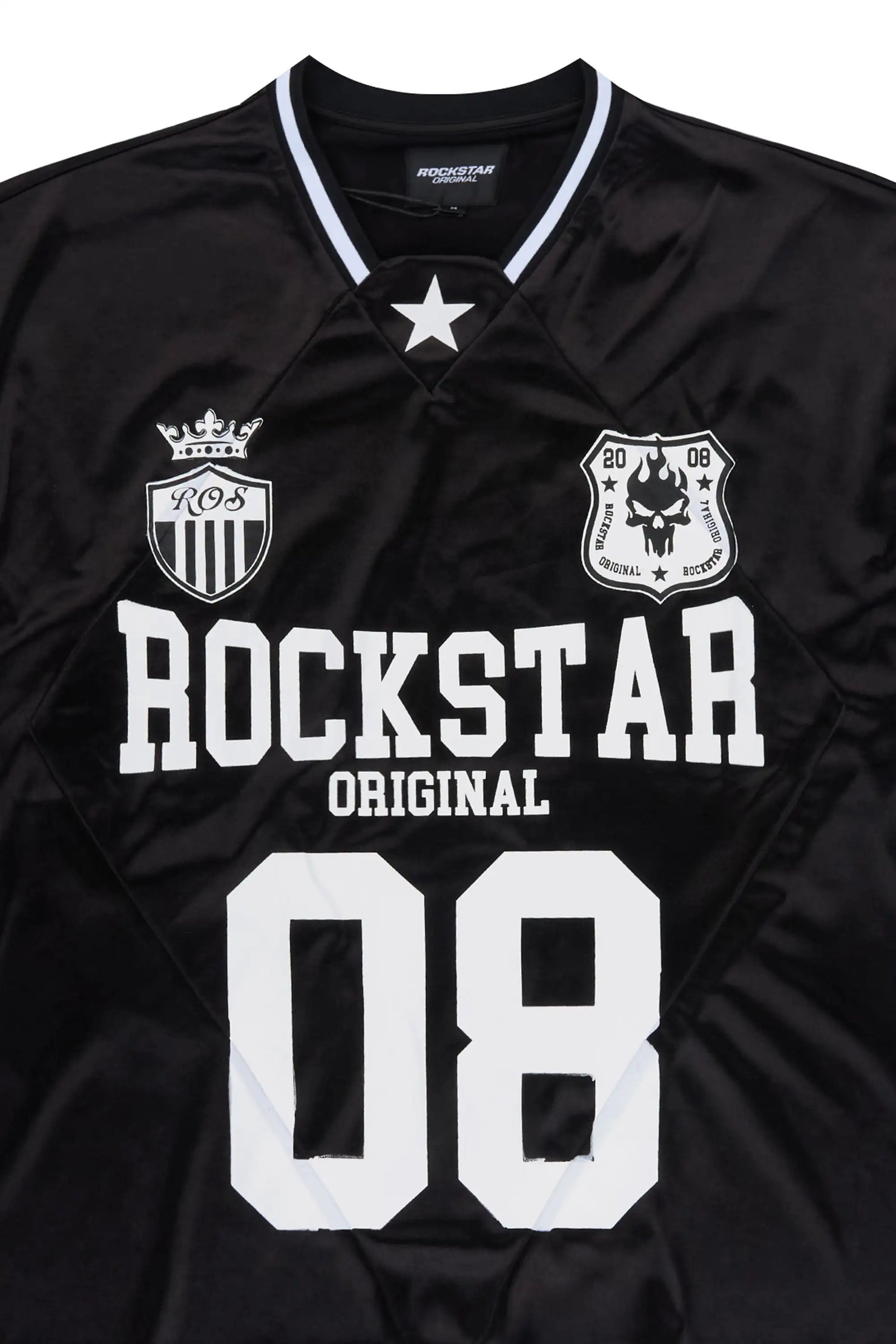 Lucido Black World Soccer Inspired Graphic Jersey