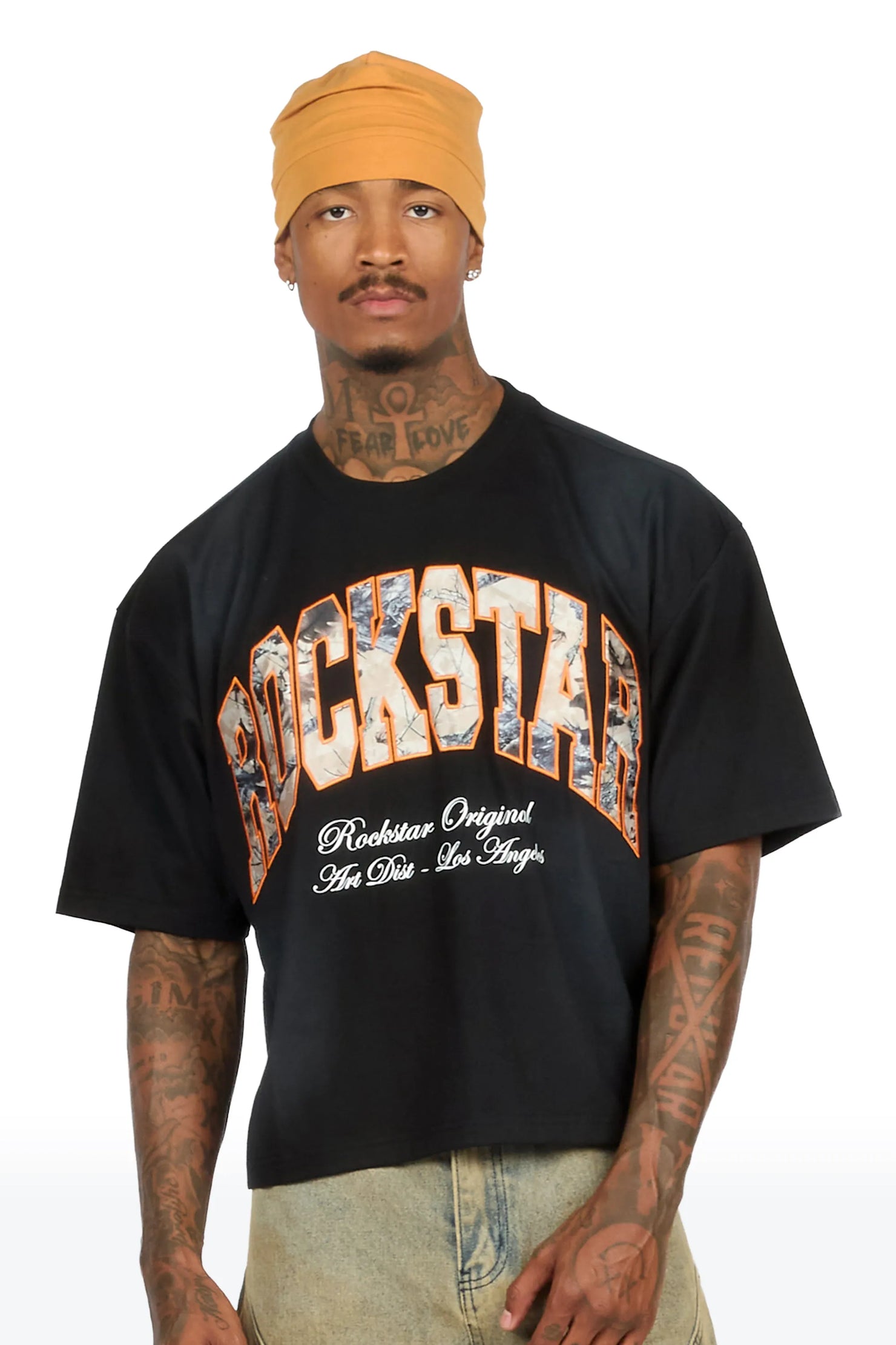 Alas Black Boxy Crop Tee