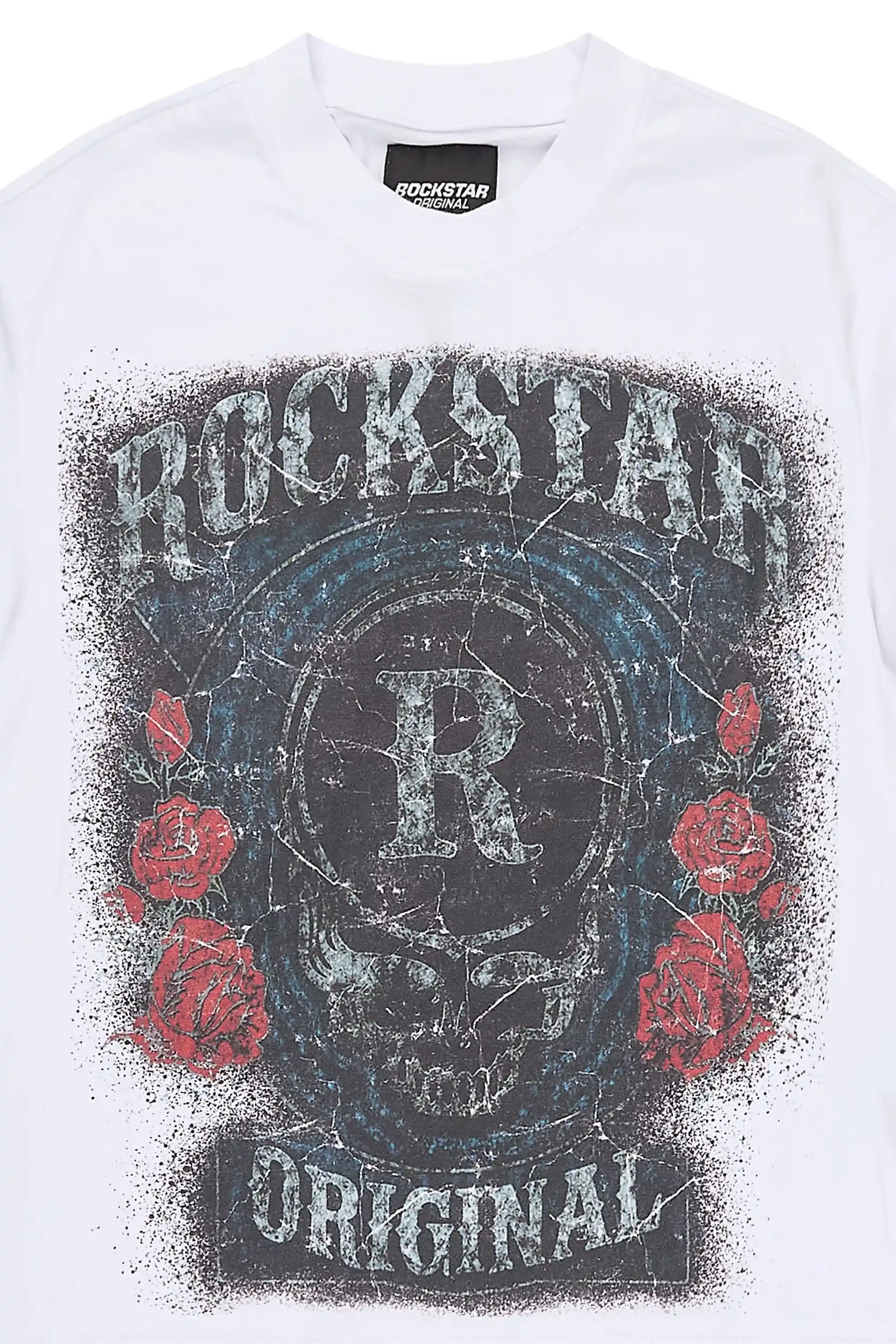 Girls Hendrya White Graphic T-Shirt