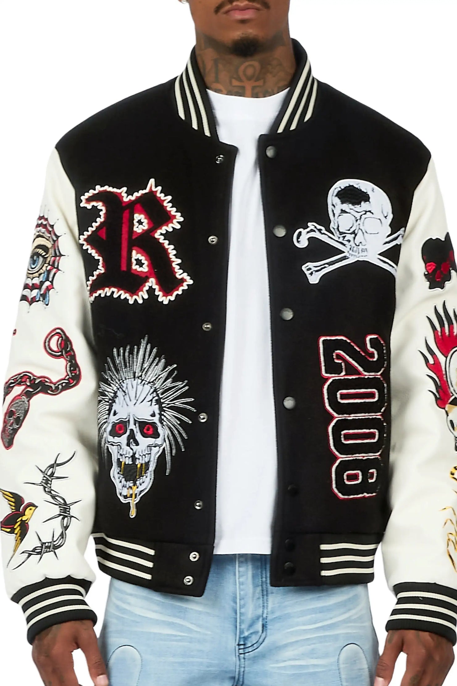 Brennin Black Varsity Jacket