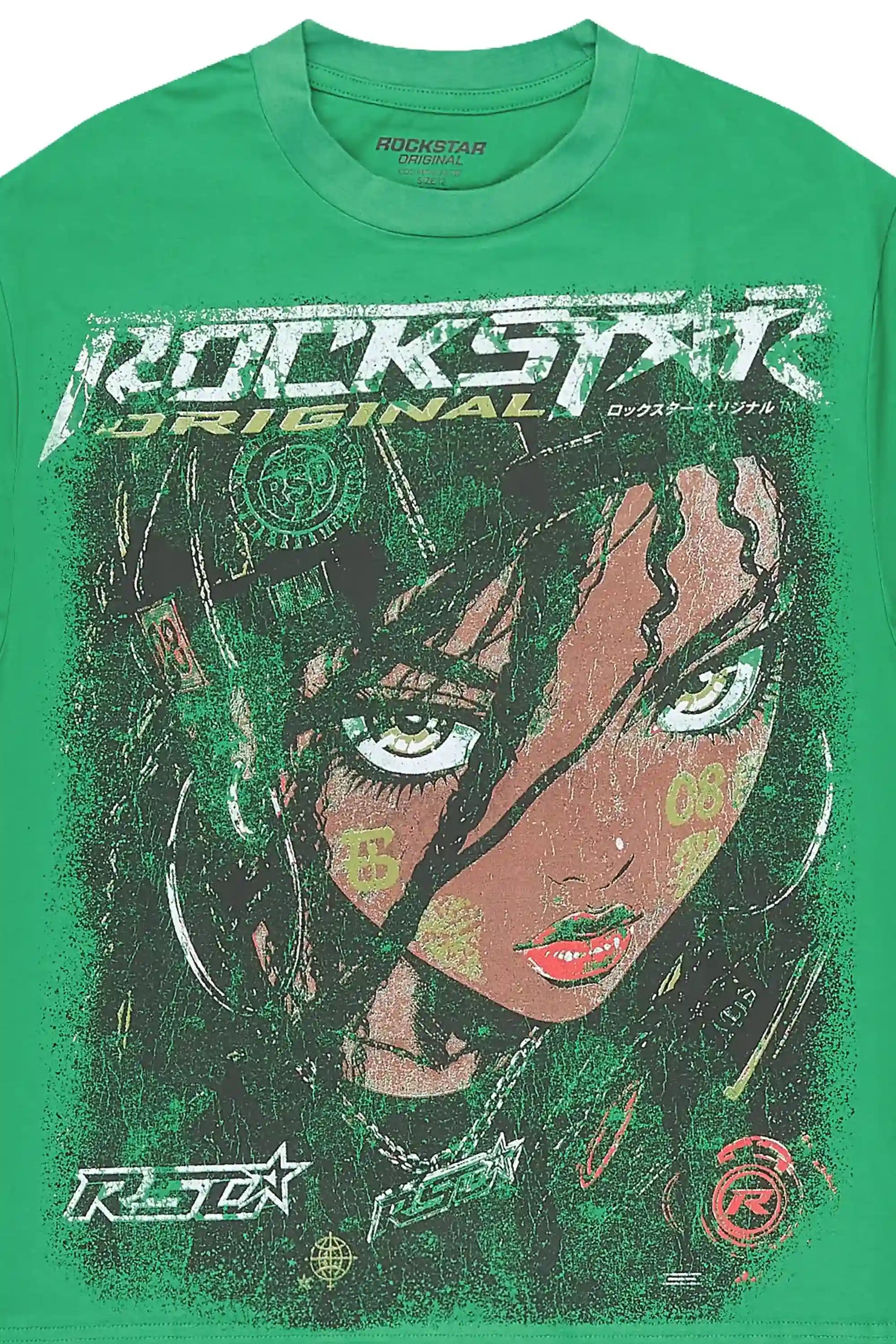 Boys Brayzo Green Graphic T-Shirt