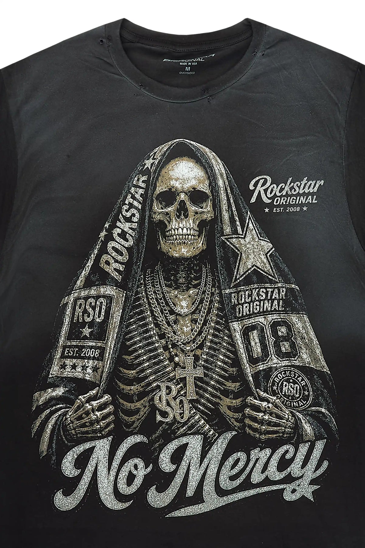 Inclemens Black Oversized Graphic T-Shirt