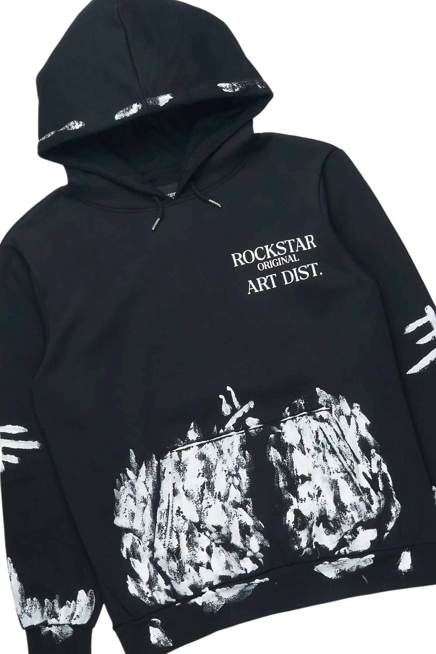 Filip Black Hoodie/Stacked Pant Track Set