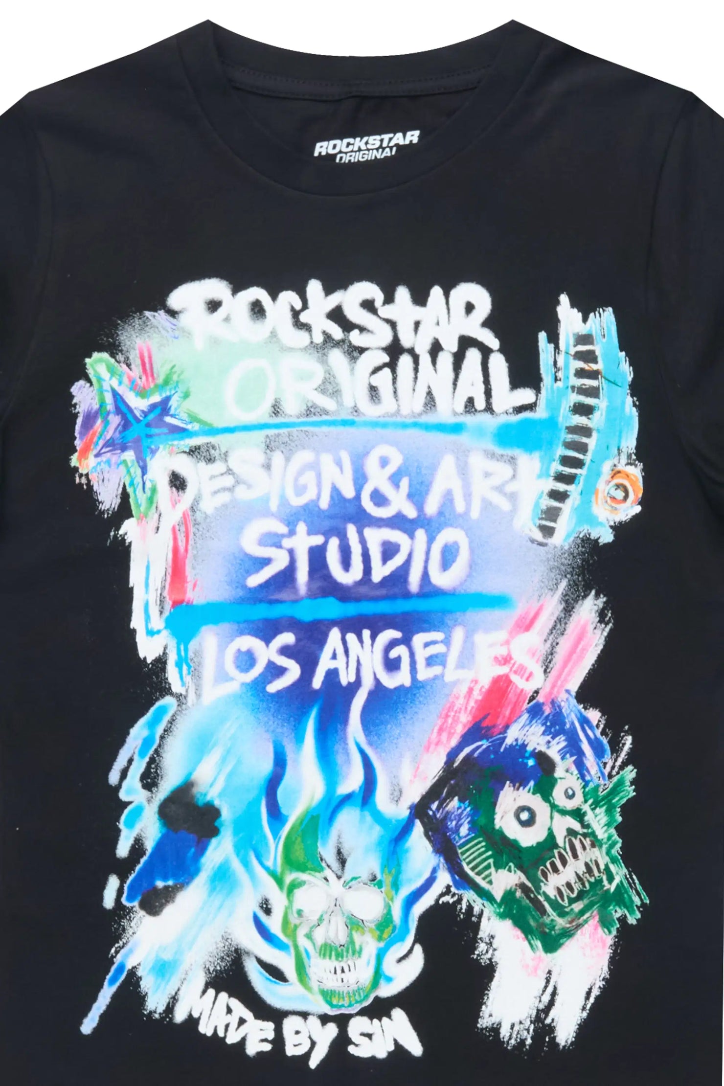 Boys Soweto Black Graphic T-Shirt