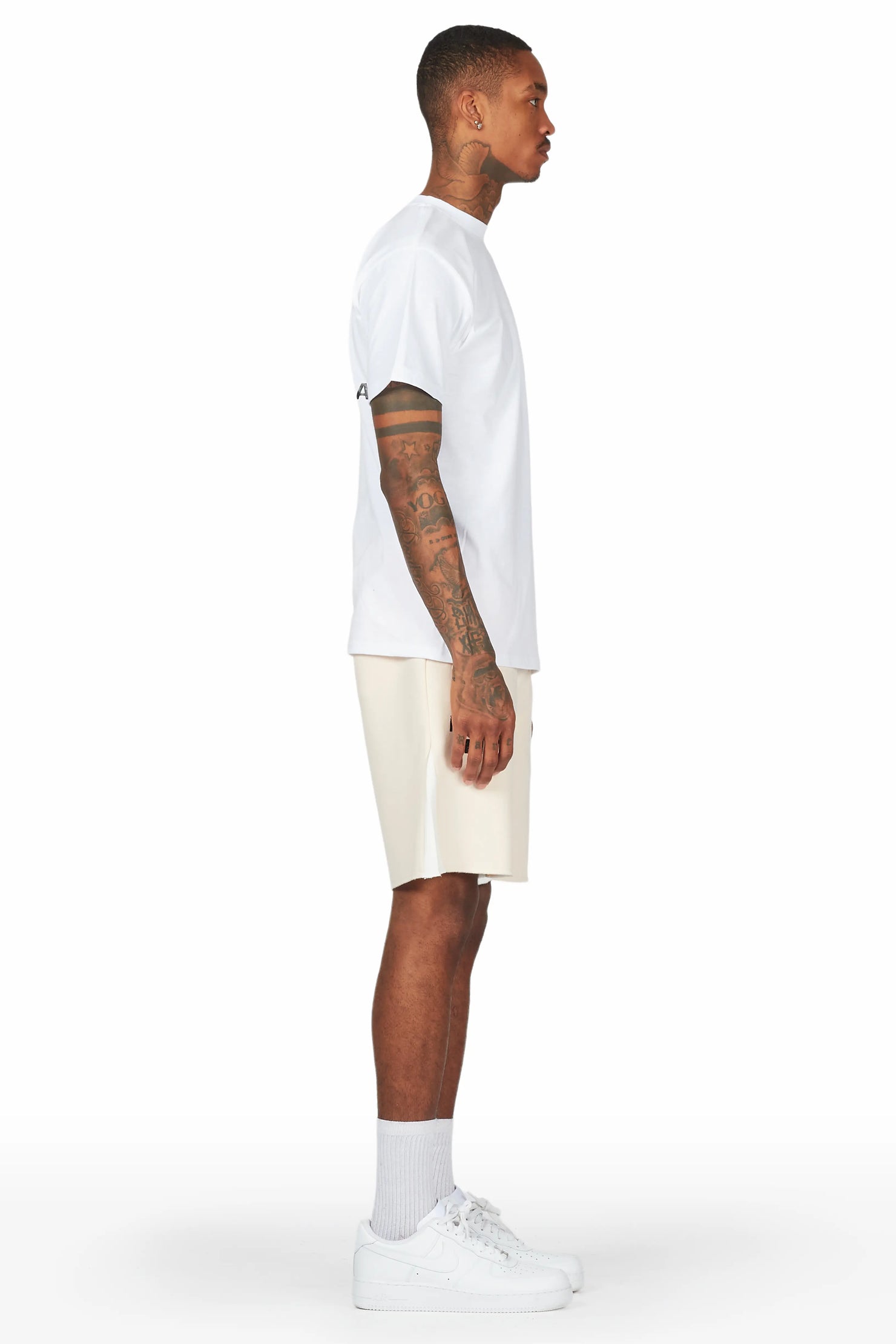 Buck 3.0 White/Beige T-Shirt Short Set