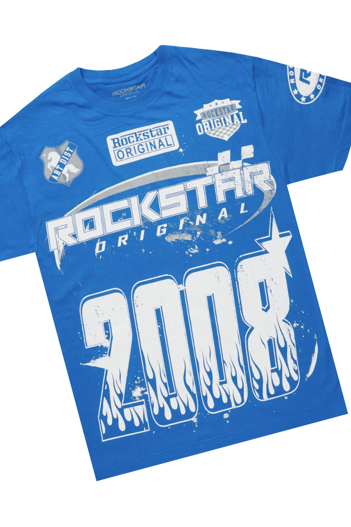 Amos Royal T-Shirt/Denim Short Set