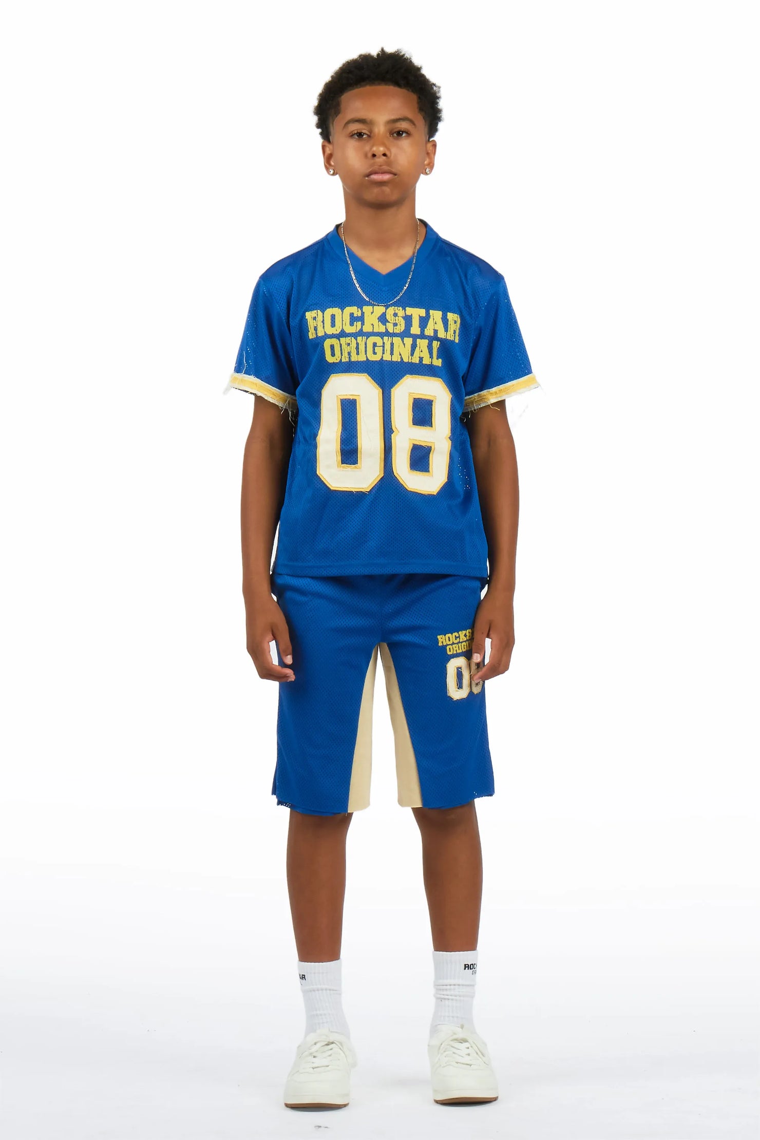 Boys Deston Blue T-Shirt Short Set