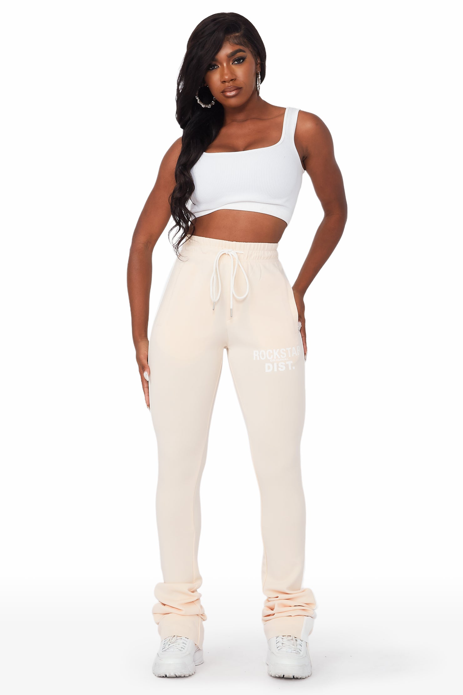 Savannah Beige Super Stacked Track Pant