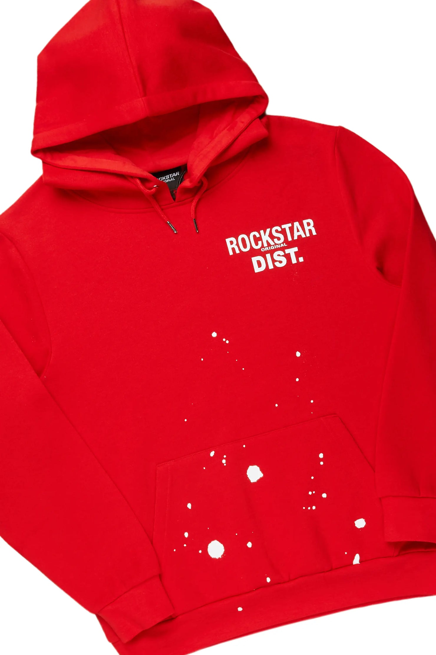 Raffer Red Hoodie/Super Stacked Flare Pant Set