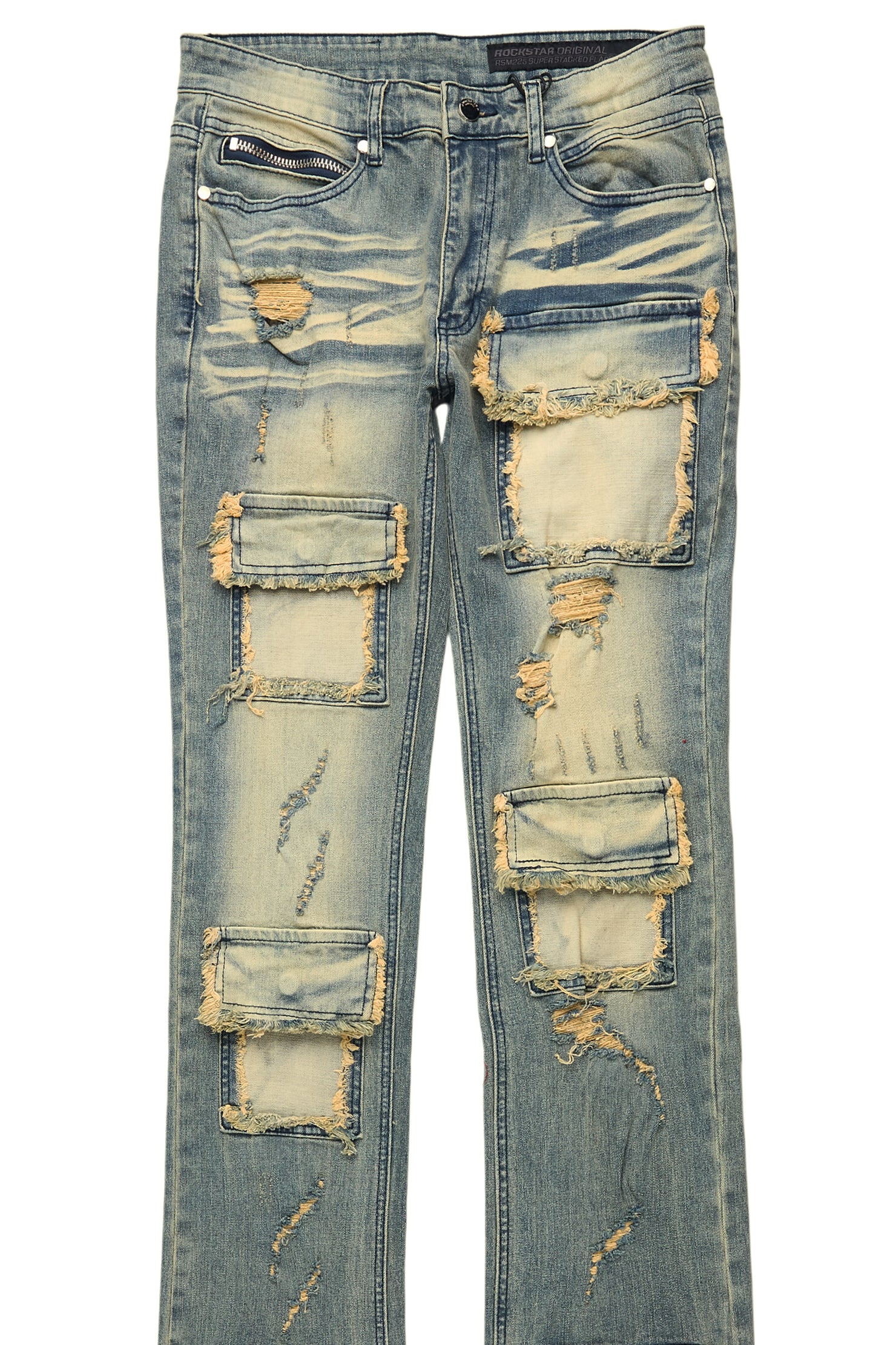 Petrus Tint Wash Super Stacked Flare Jean