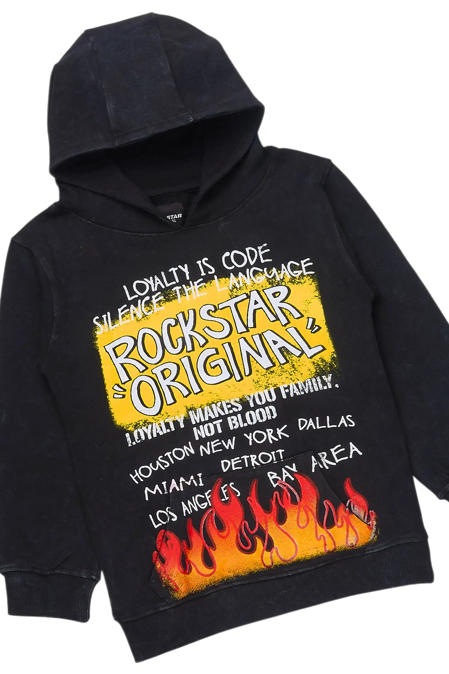 Boys Beno Vintage Black Stacked Flare Track Set