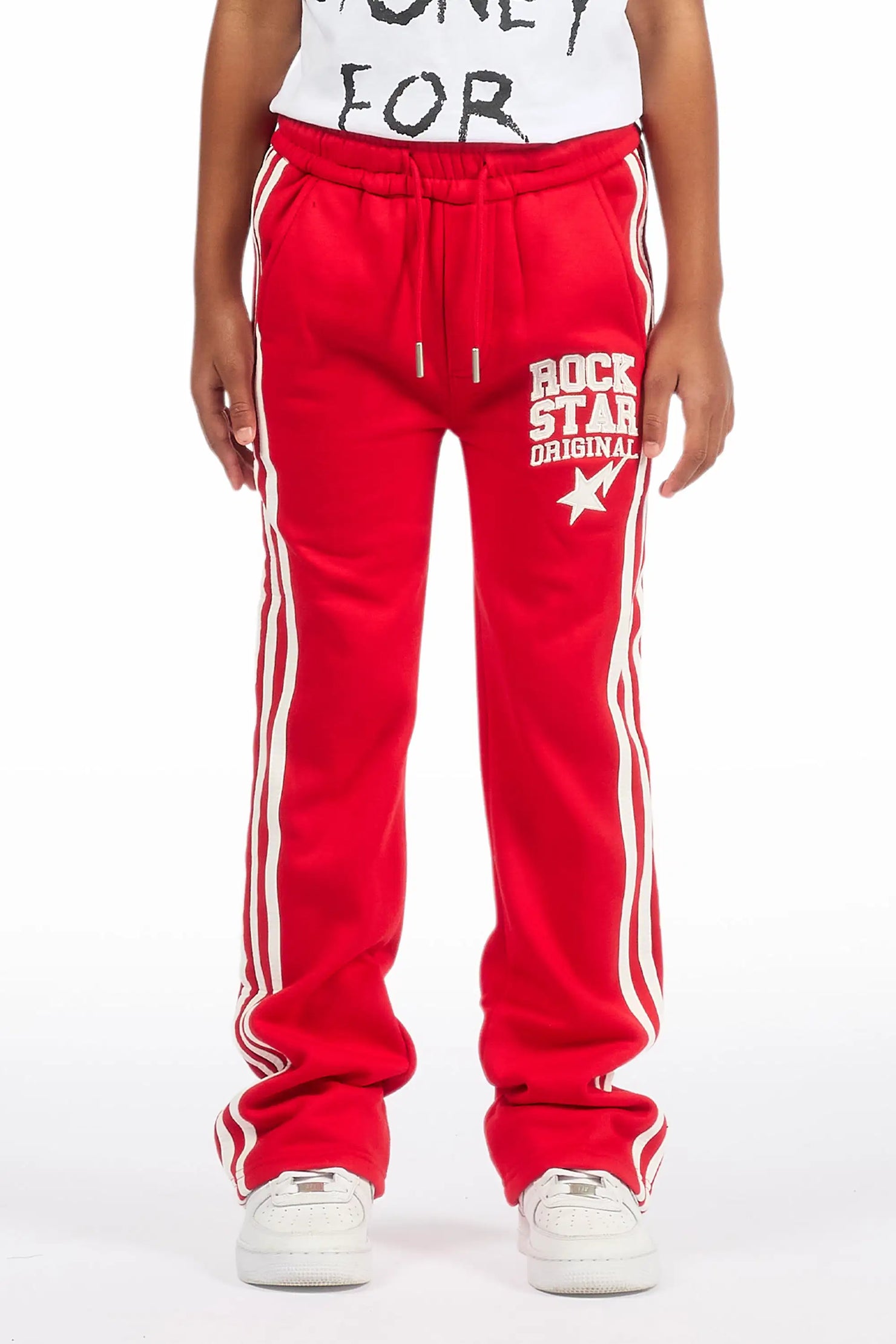 Girls Gerrit  Red  Baggy Stacked Flare Pants
