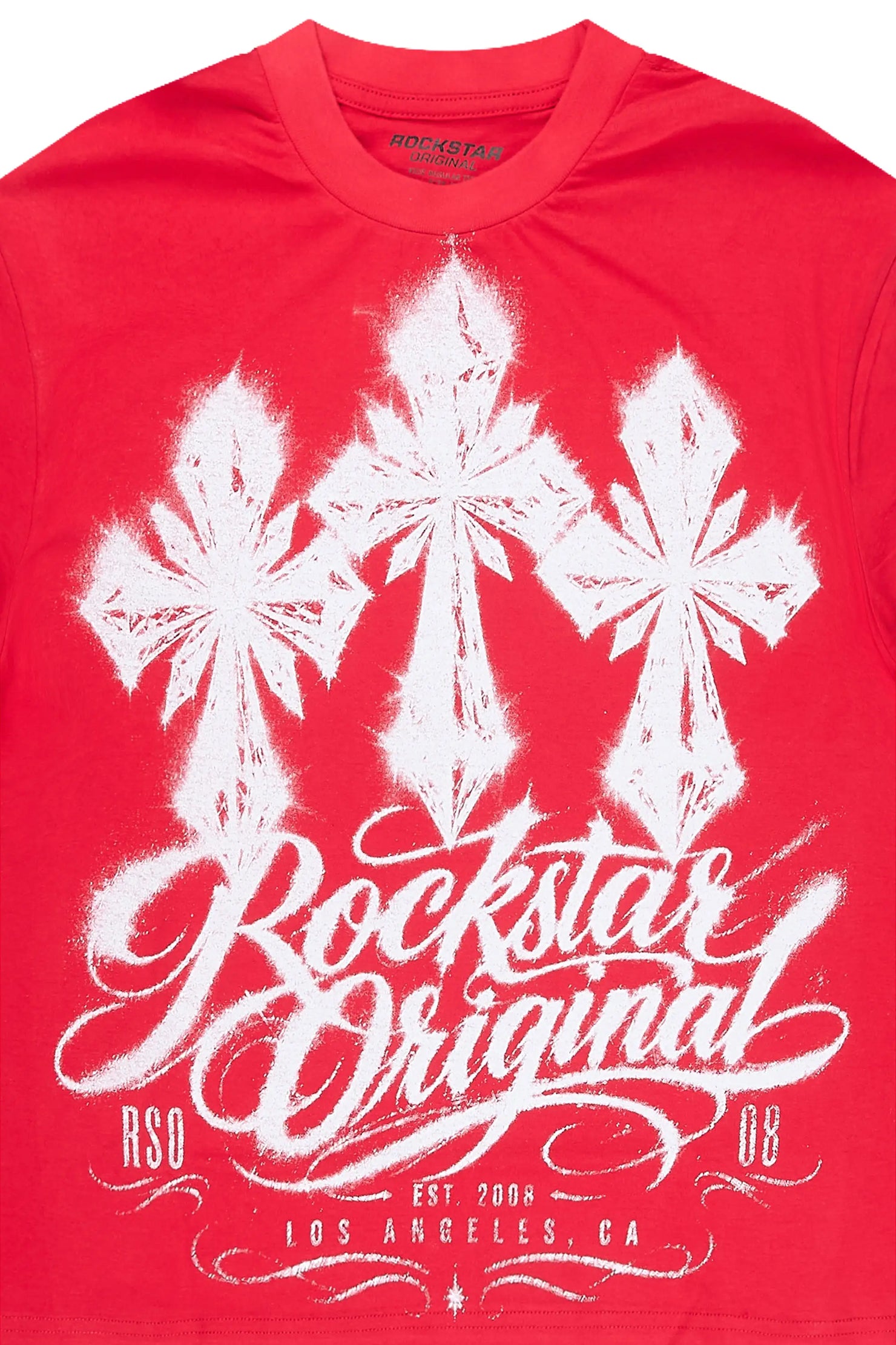 Boys Caltrop Red Graphic T-Shirt