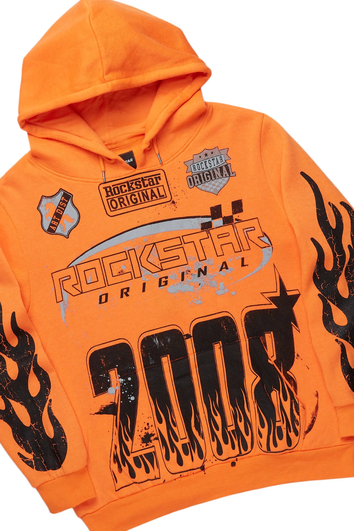 Amos Orange Hoodie/Slim Fit Jean Set