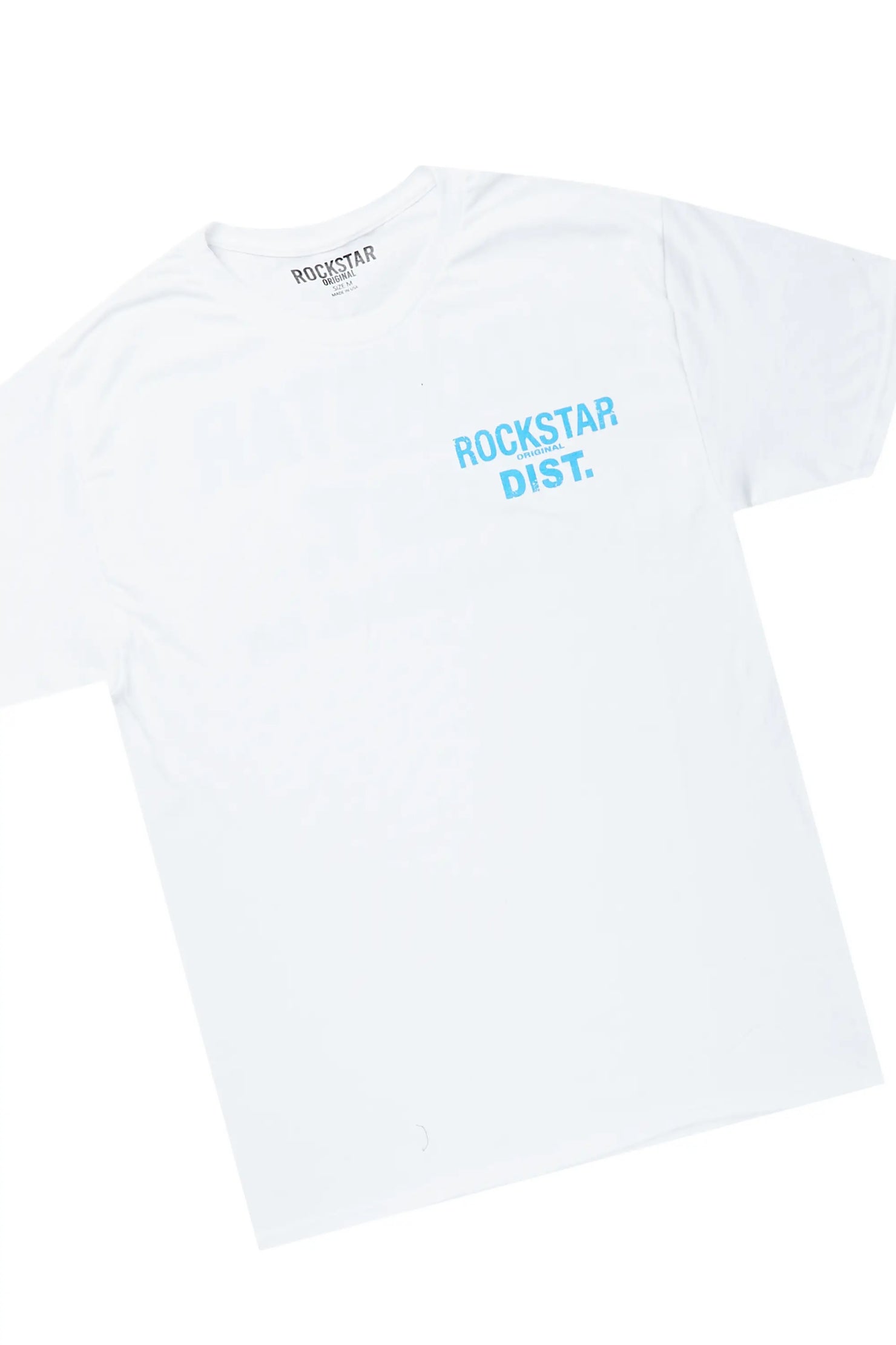 Lake White/Blue T-Shirt/Super Stacked Flare Jean Set