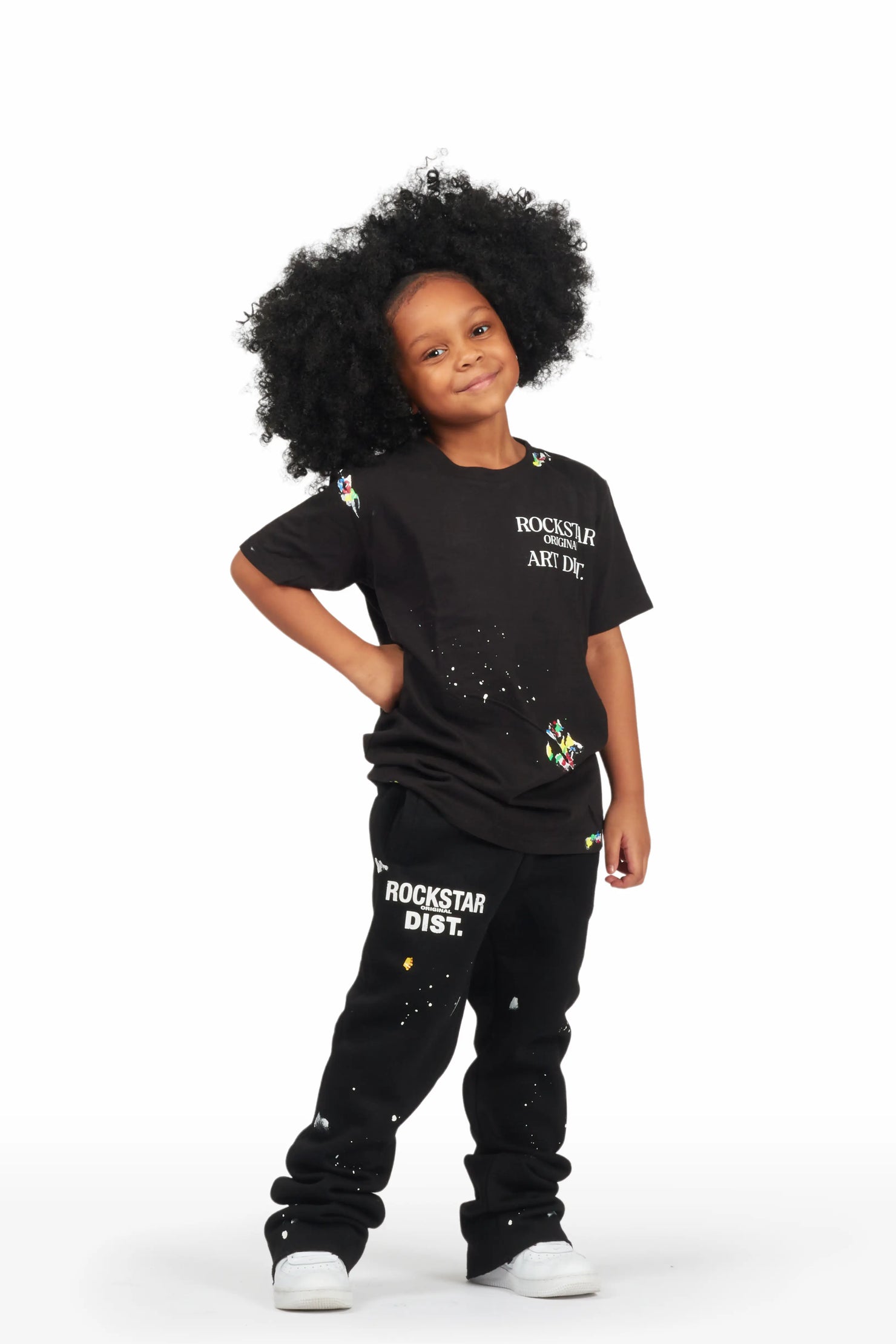 Girls Palmira Black Graphic T-Shirt