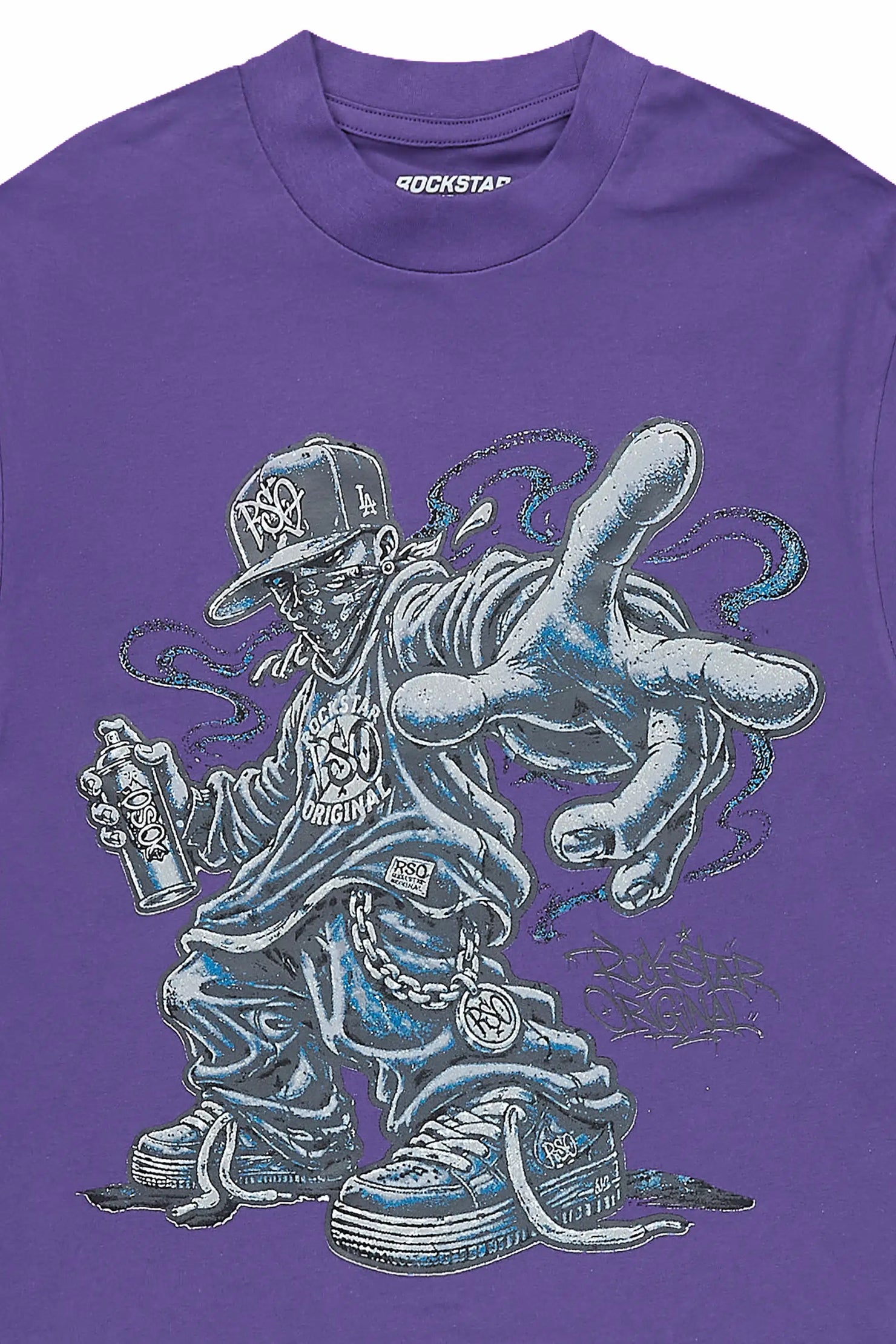 Boys Solace Purple/Light Grey Graphic T-Shirt
