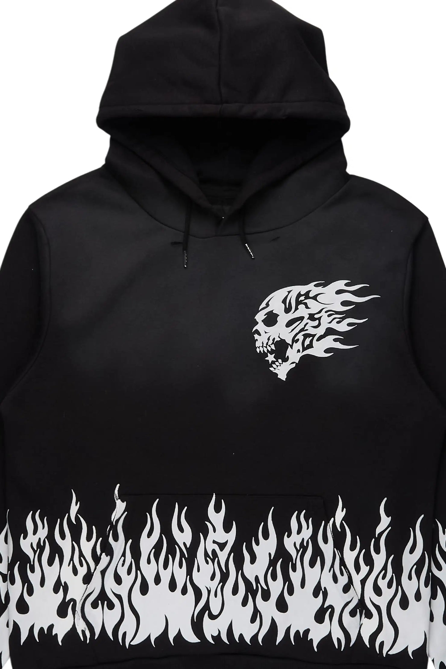 Bubble Black Graphic Relaxed Hoodie