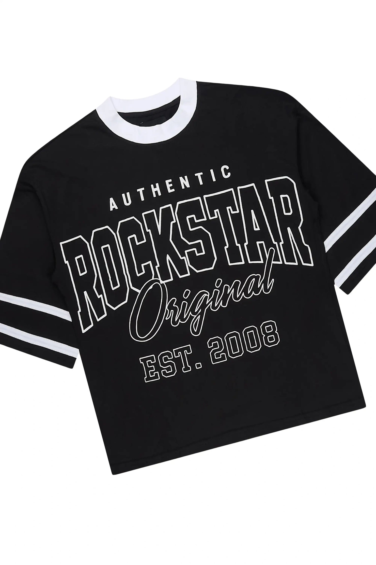 Redford Black T-Shirt/Double Waisted Short Set