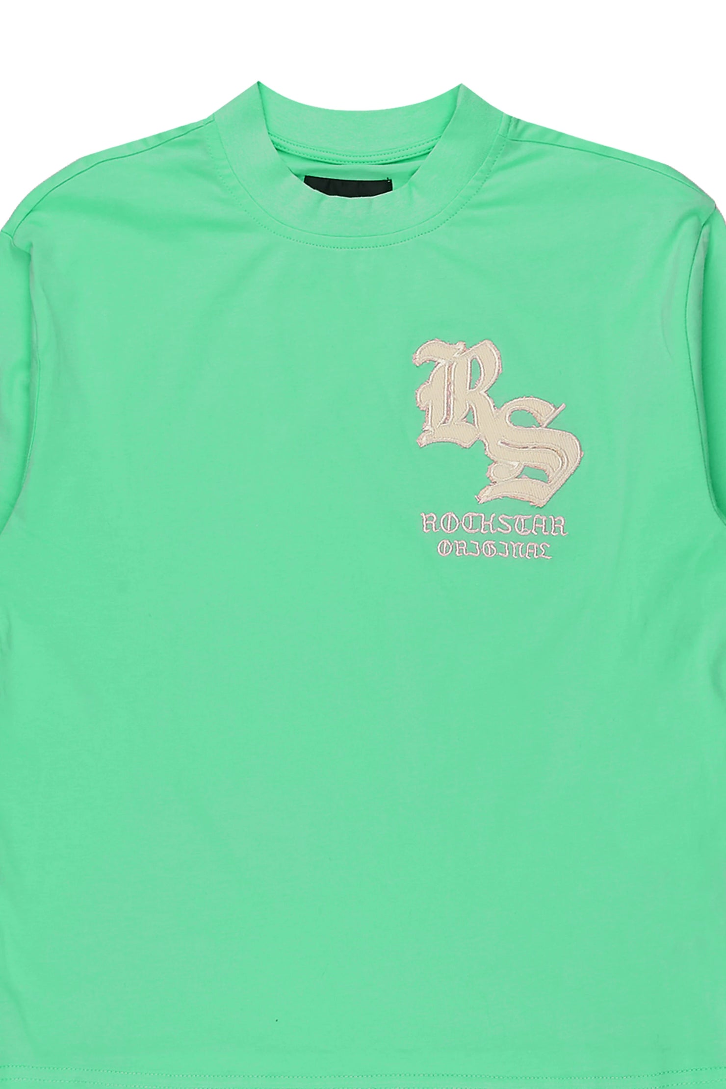 Boys Shire Green/Cream Long Sleeve Graphic T-Shirt