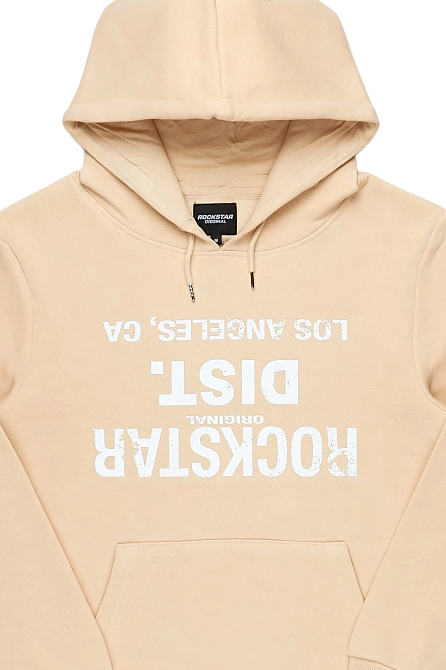 Dist. Town Beige Graphic Hoodie