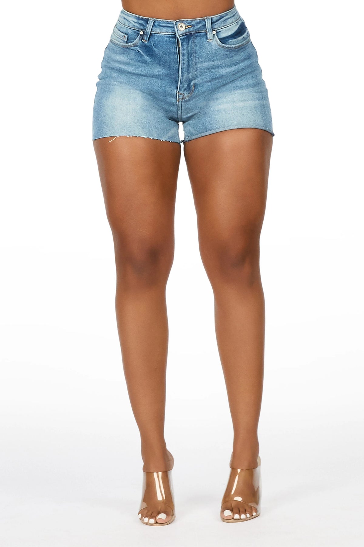 Jeannie Light Wash Denim Short