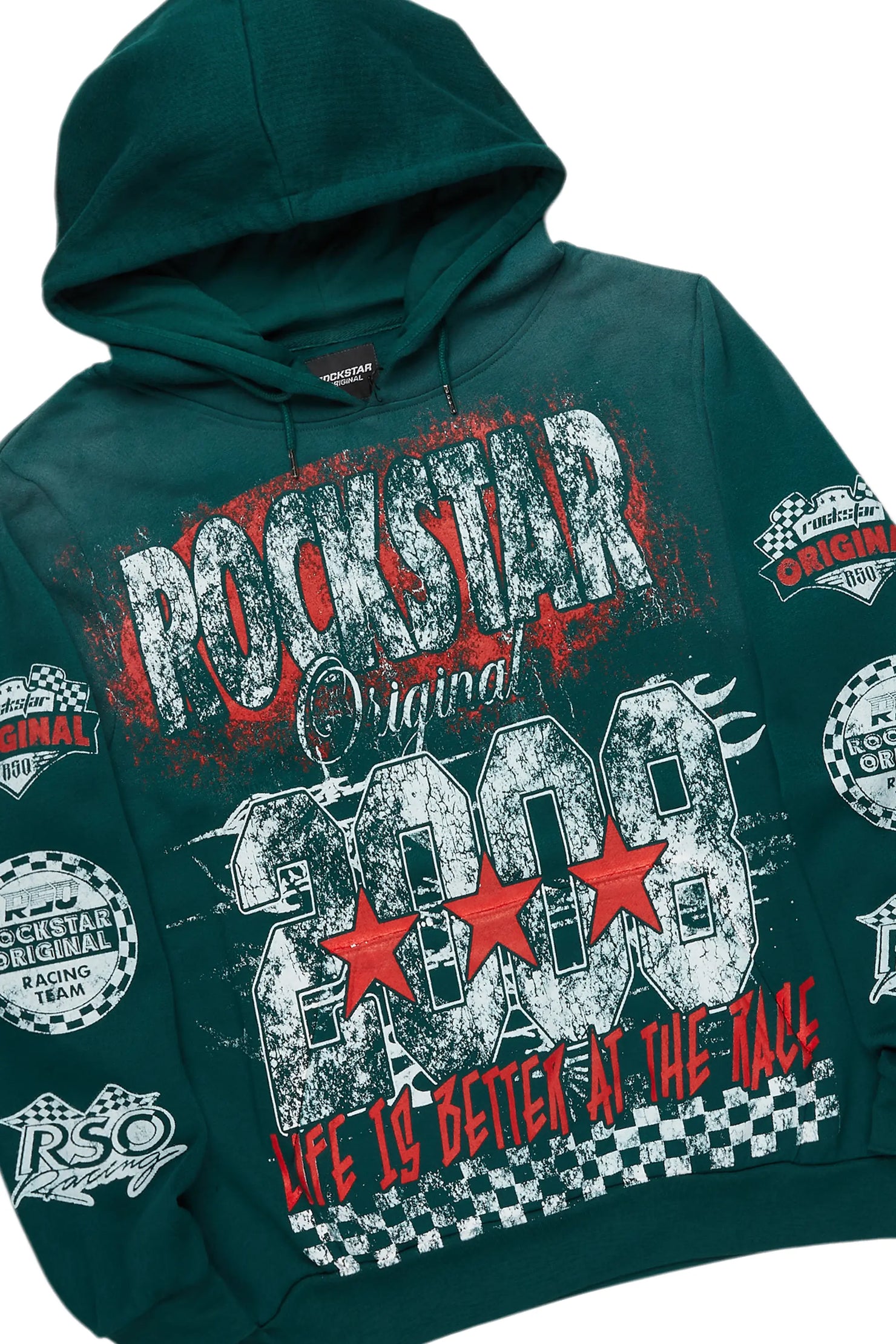 Racing Grung Dark Green Hoodie/Baggy Track Pant Set