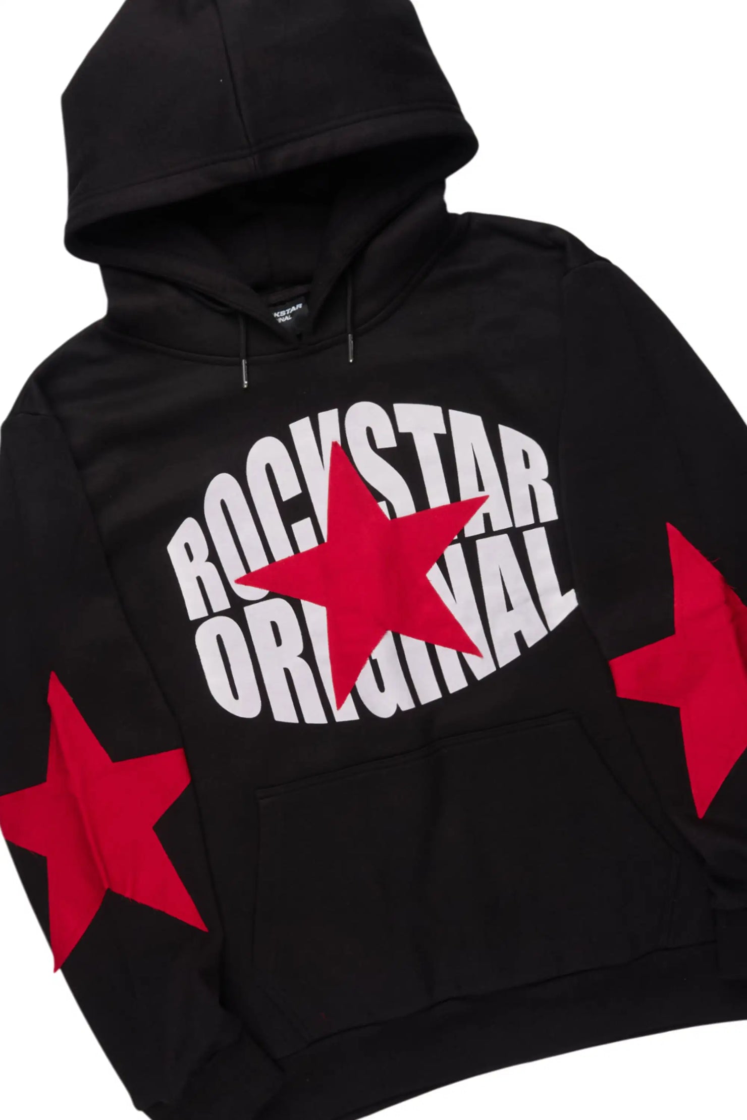 States Black/Red Hoodie Stacked Flare Track Set