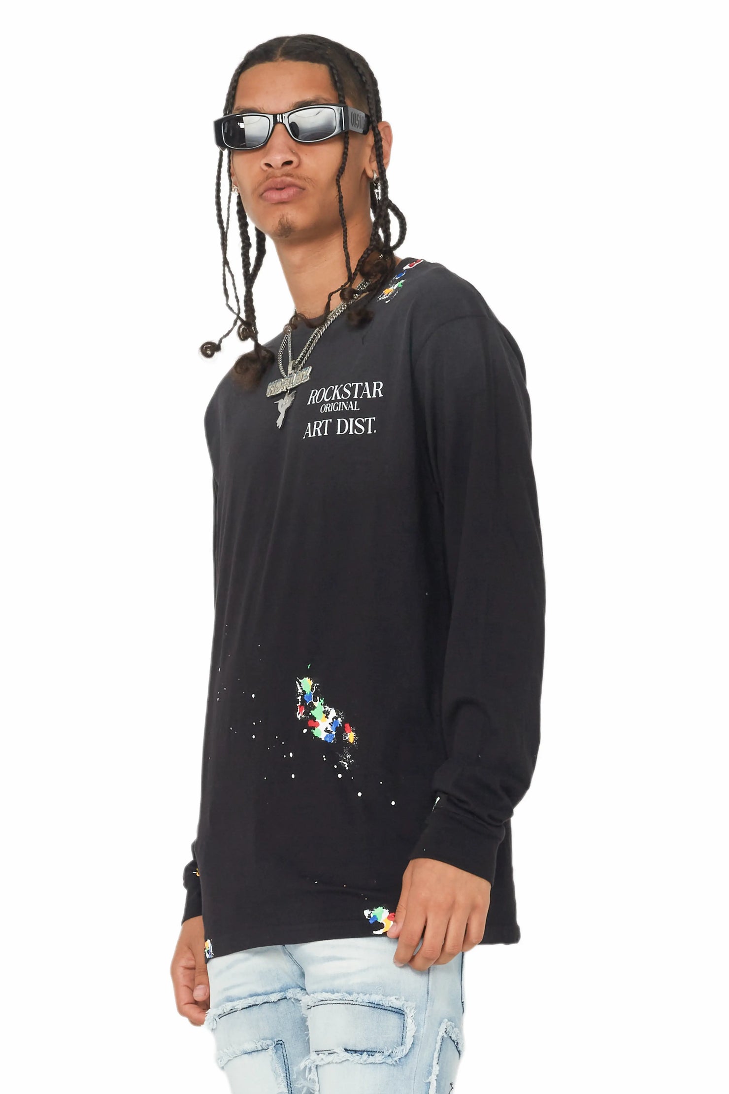 Palmer Black Long Sleeve T-Shirt