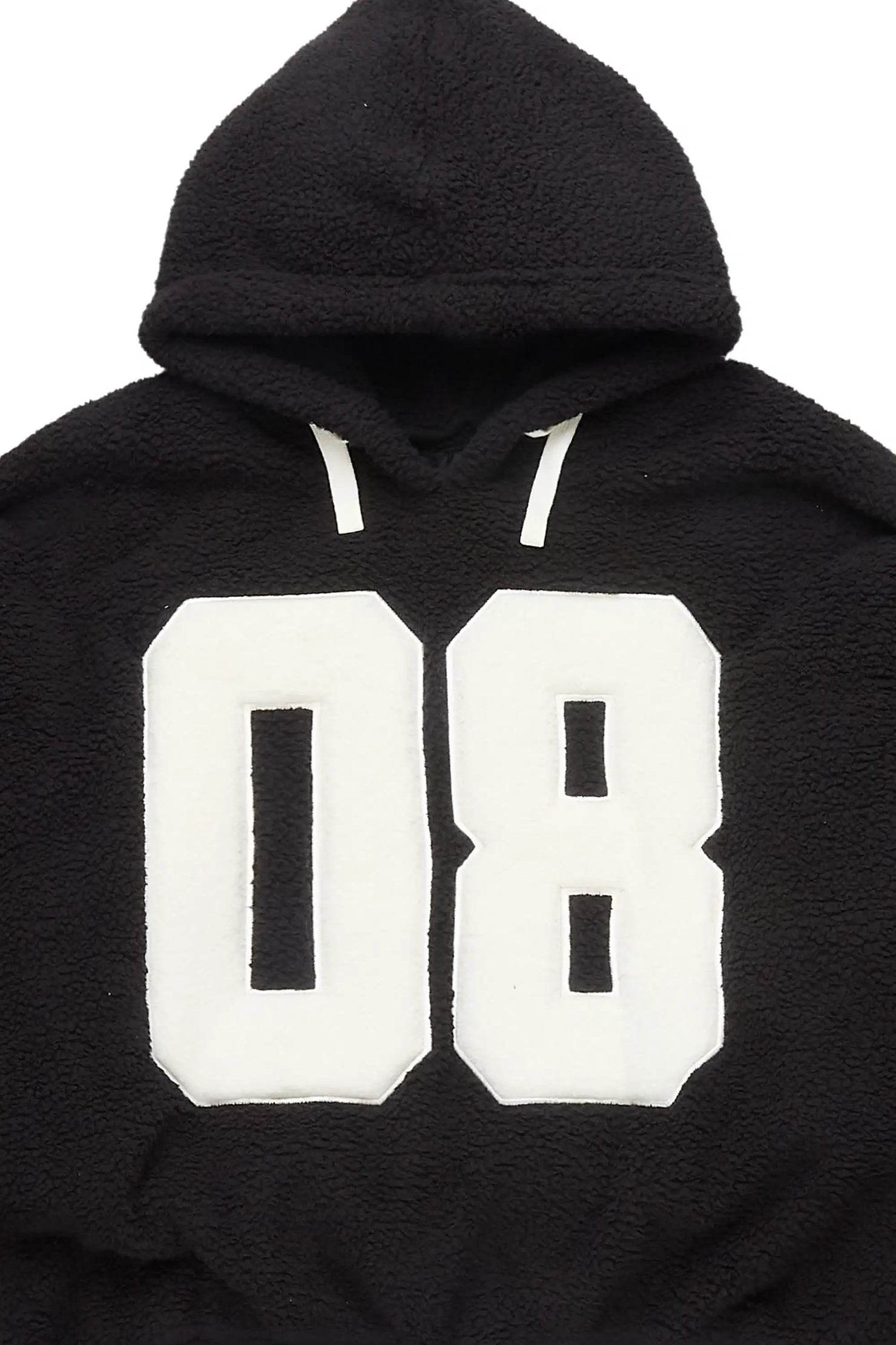 Leilla Black Sherpa Hoodie