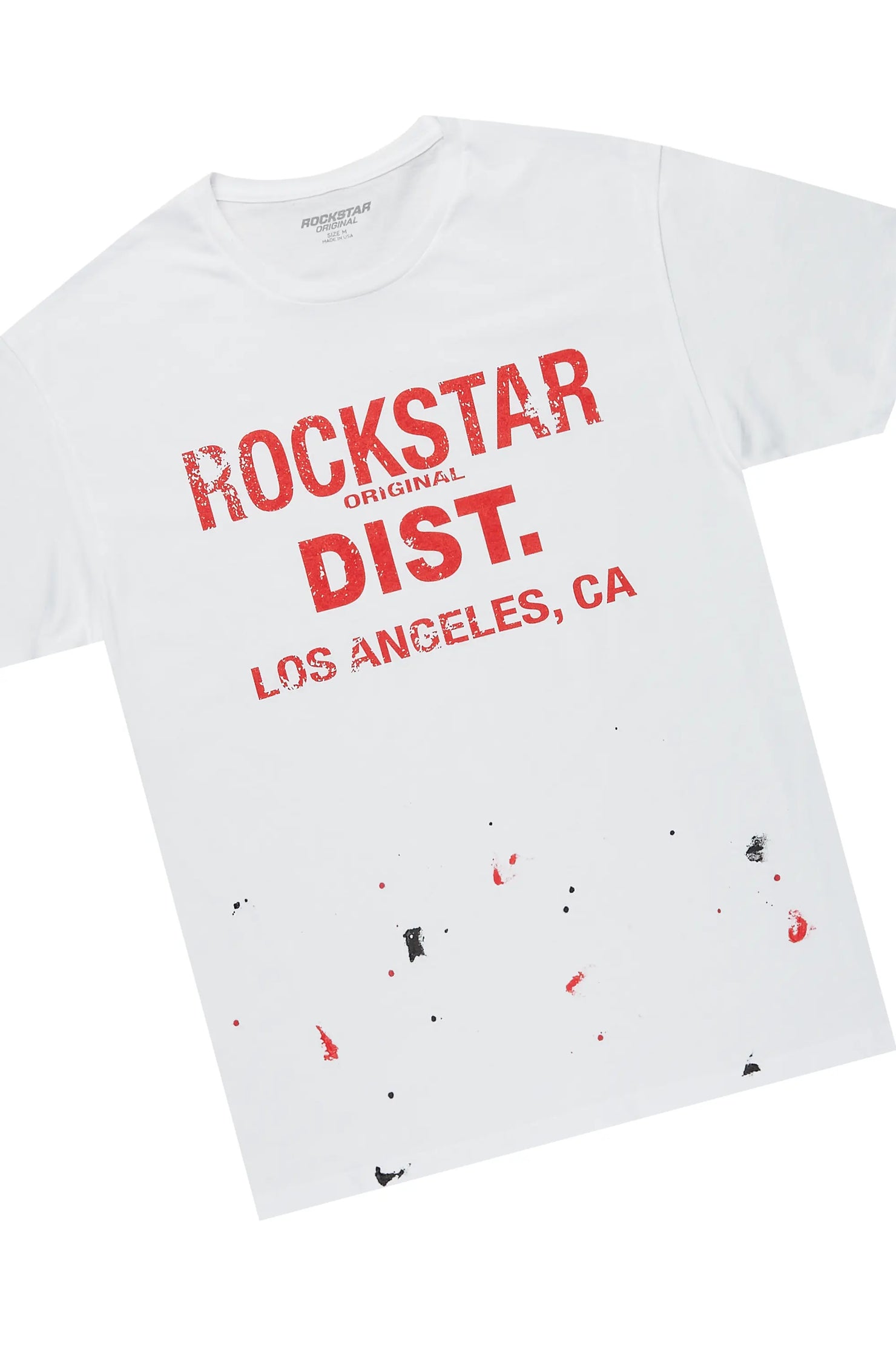 Scottie White/Red Painter T-Shirt/Short Set